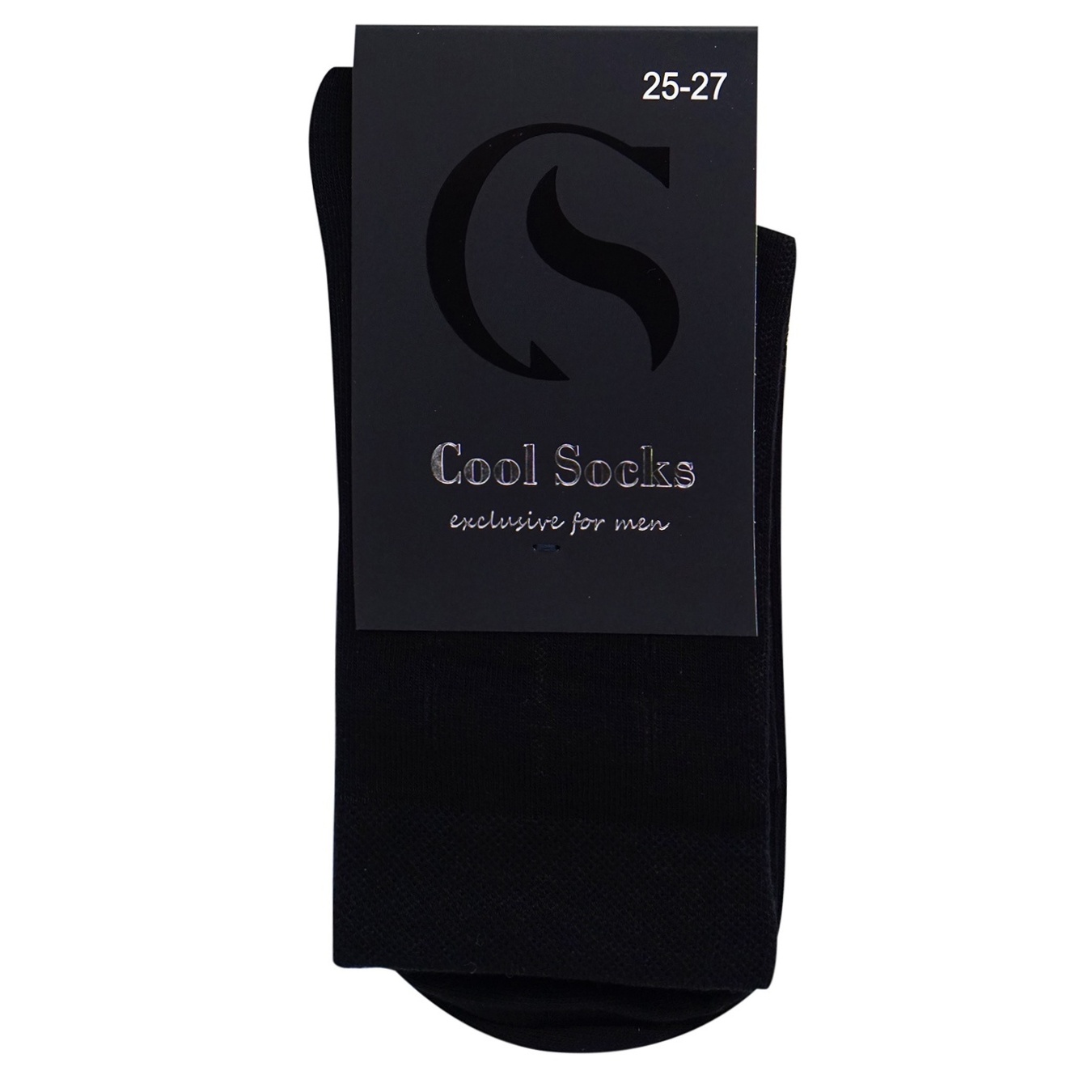 Шкарпетки Cool Socks чоловічі з малюнком полоска чорного кольору 25-27р.