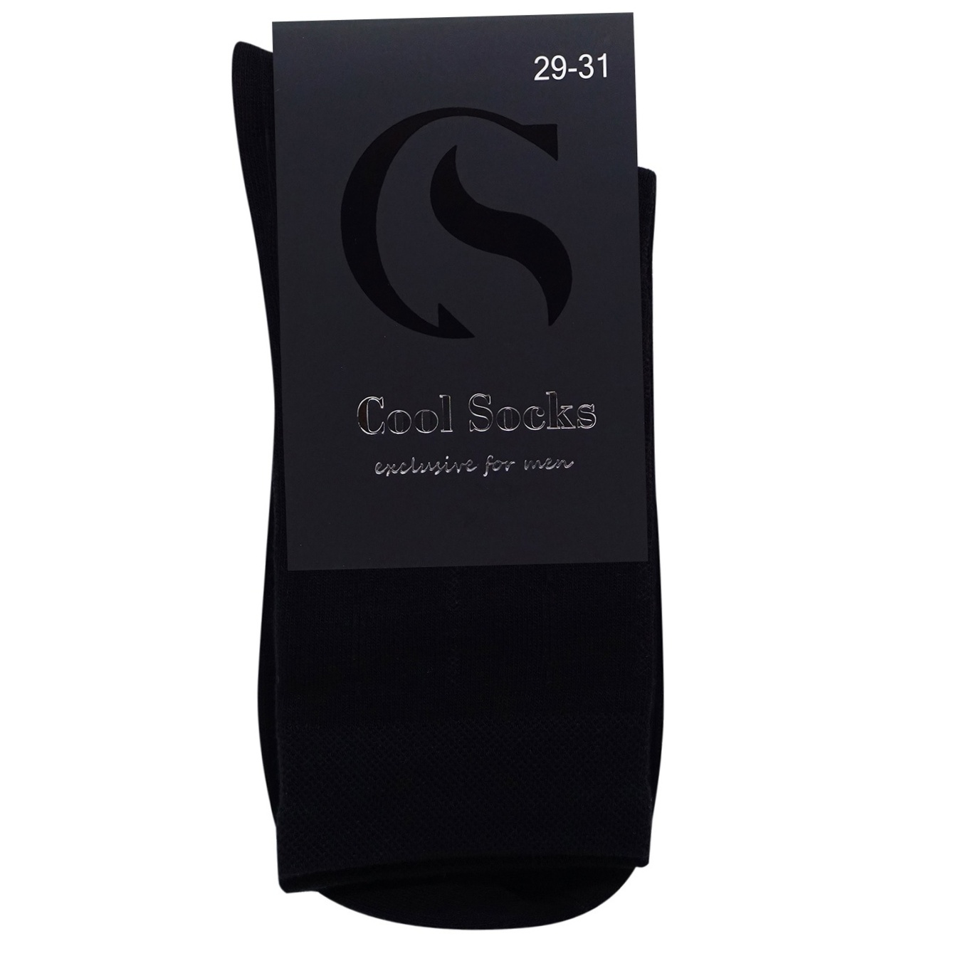 Носки Cool Socks мужские с рисунком полоска черного цвета 29-31р