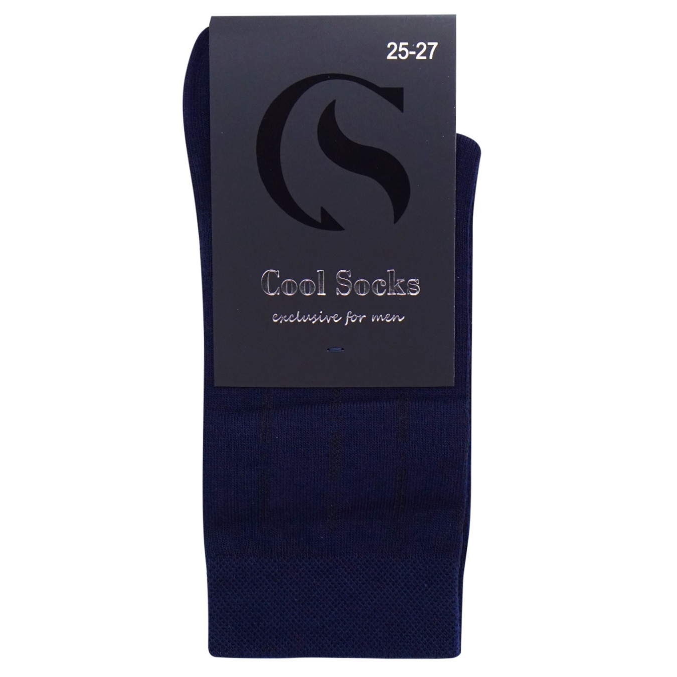 Носки Cool Socks мужские с рисунком полоска темно-синего цвета 25-27р