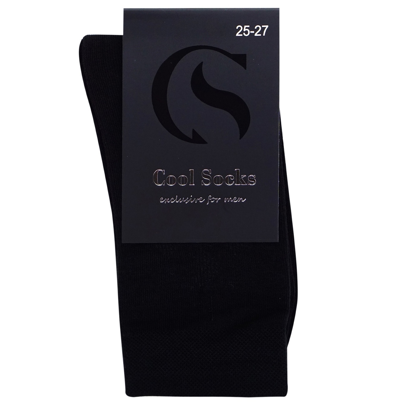 Cool Socks men's socks with a black pattern 25-27 years old.
