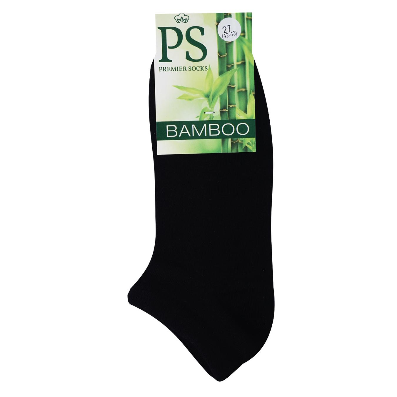 Шкарпетки чоловiчi Premier Socks Bamboo чорні короткi літні сітка 27р.