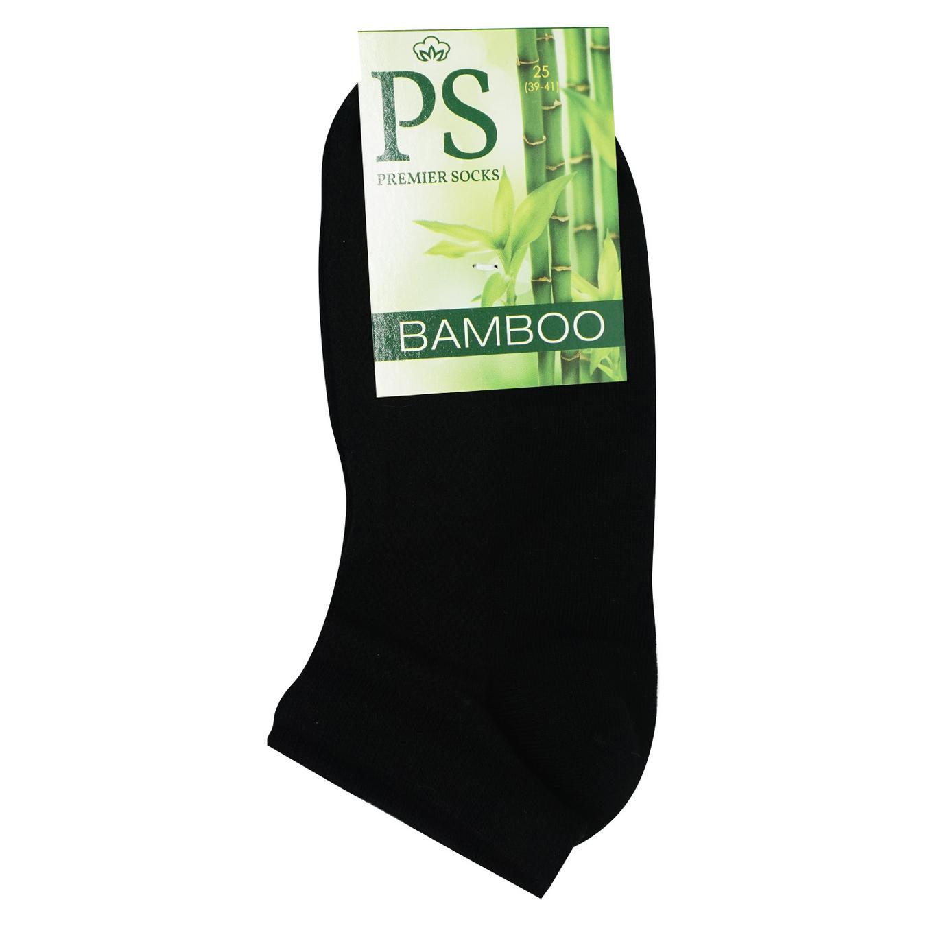 Носки мужские Premier Socks Bamboo черные короткие летние сетки 25р.