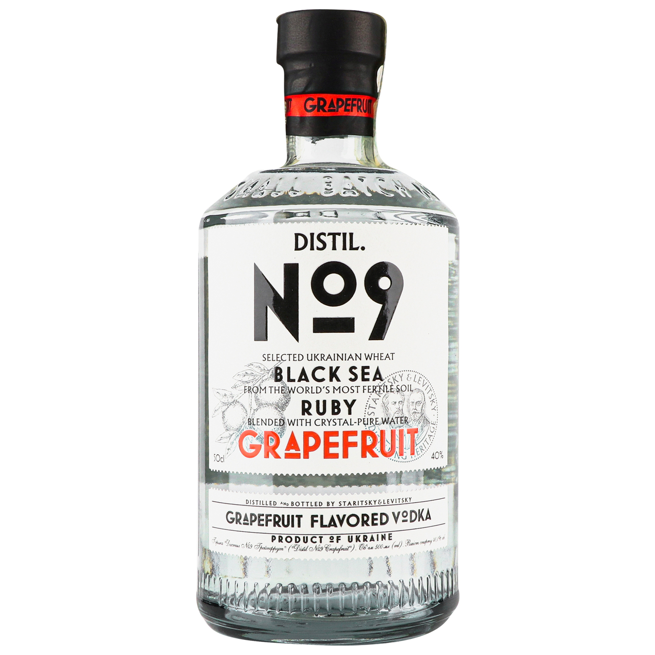 Vodka Distil No. 9 Grapefruit 40% 0.5 l