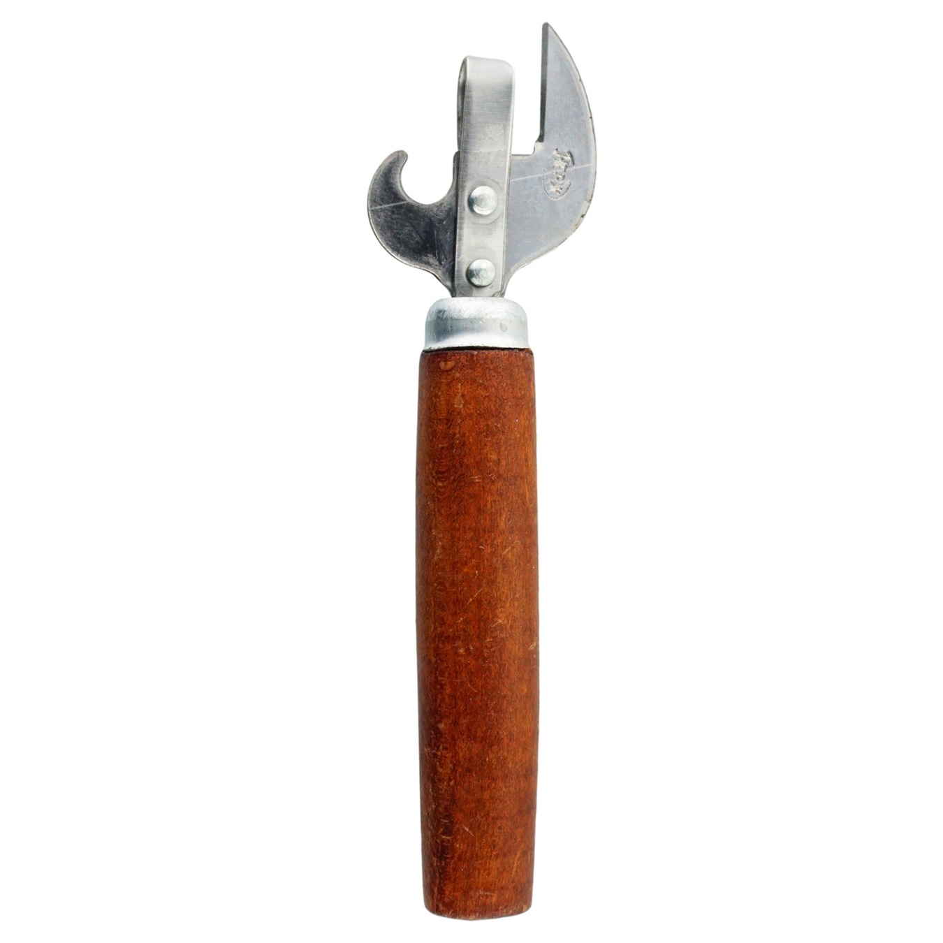 Opener with a wooden handle