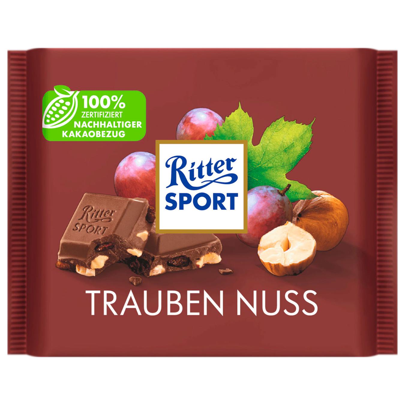 Шоколад Ritter Sport виноградний горіх 100г