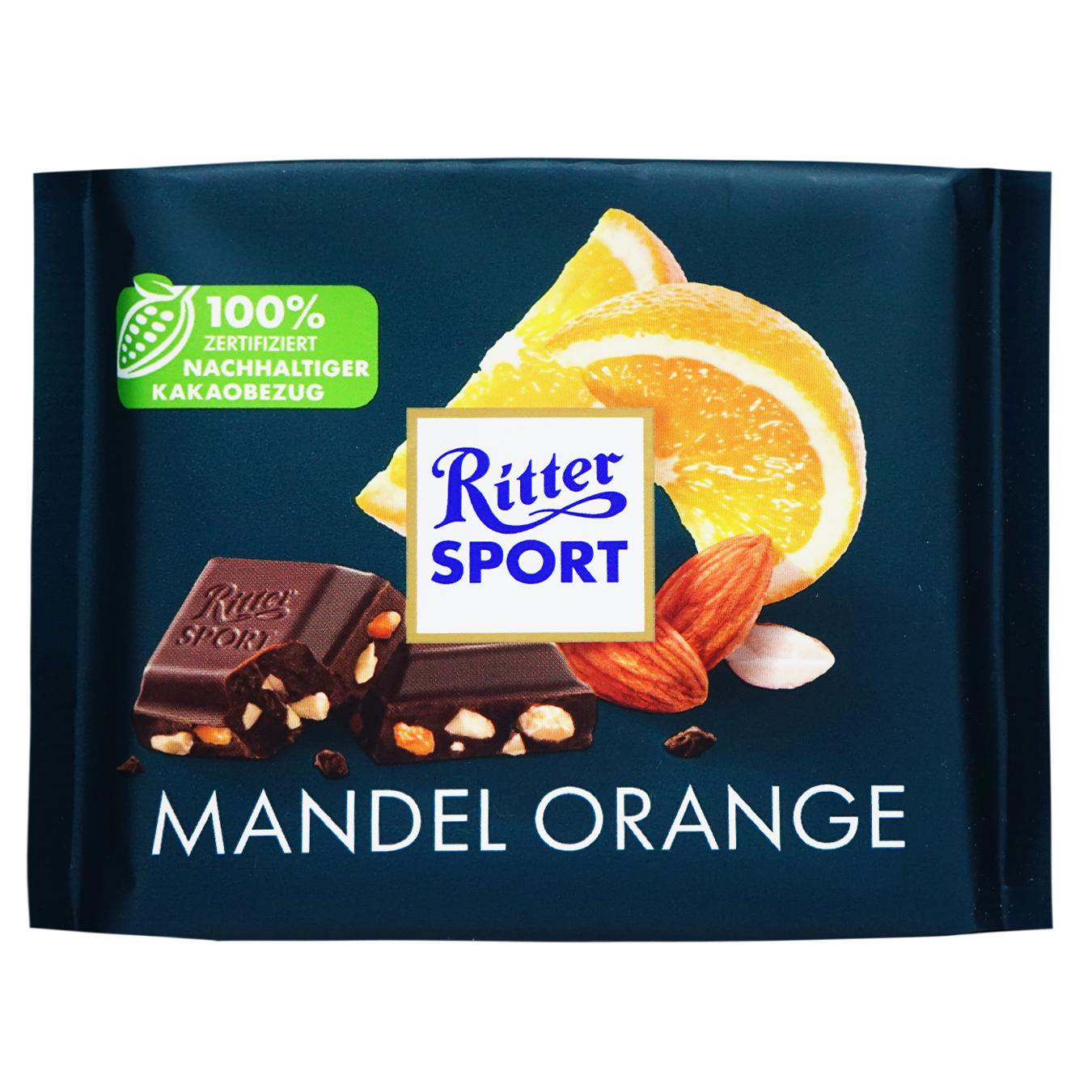 Шоколад Ritter Sport мигдаль апельсин 100г