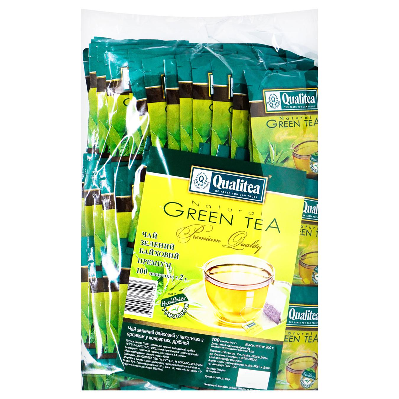 Чай Qualitea зелений в пакетиках 100*2г