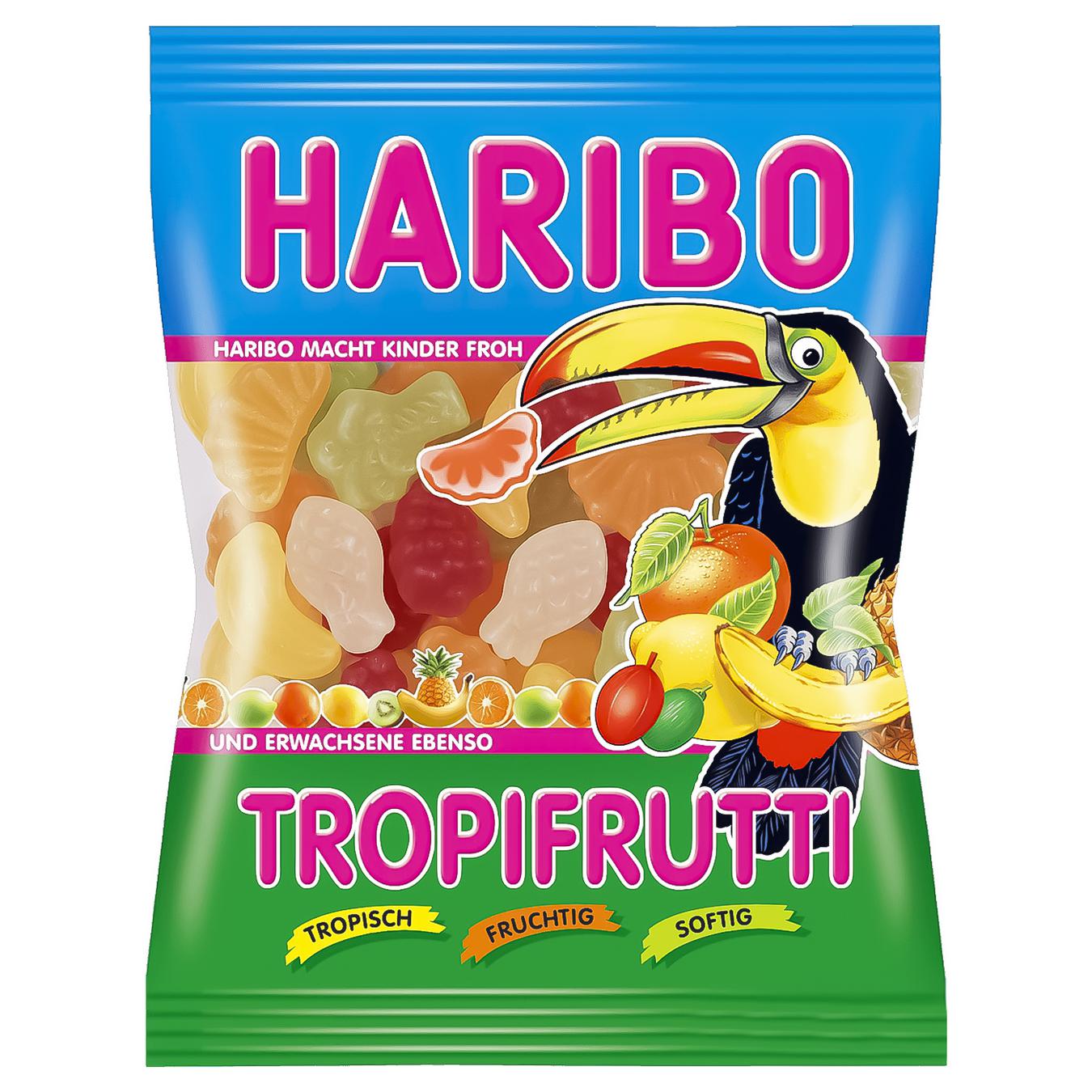 Haribo Tropical Fruit Chewable Candy 100g