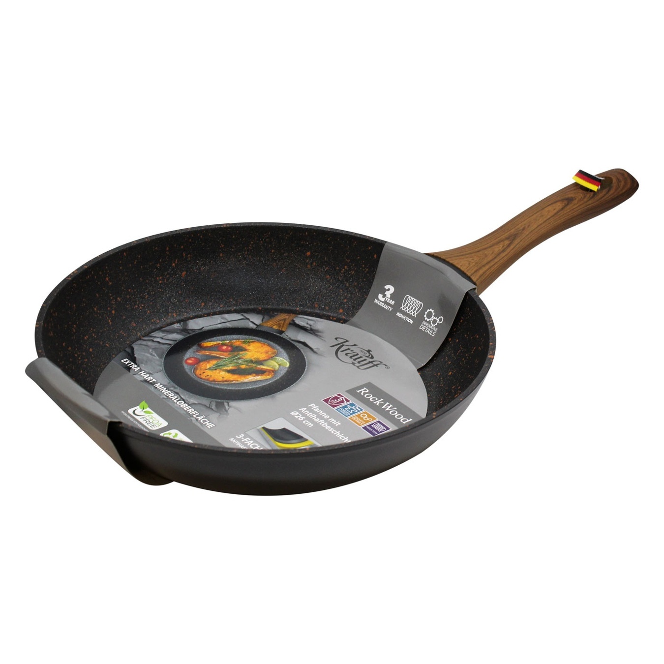 Krauff Megastone aluminum frying pan with non-stick relief coating 26 cm