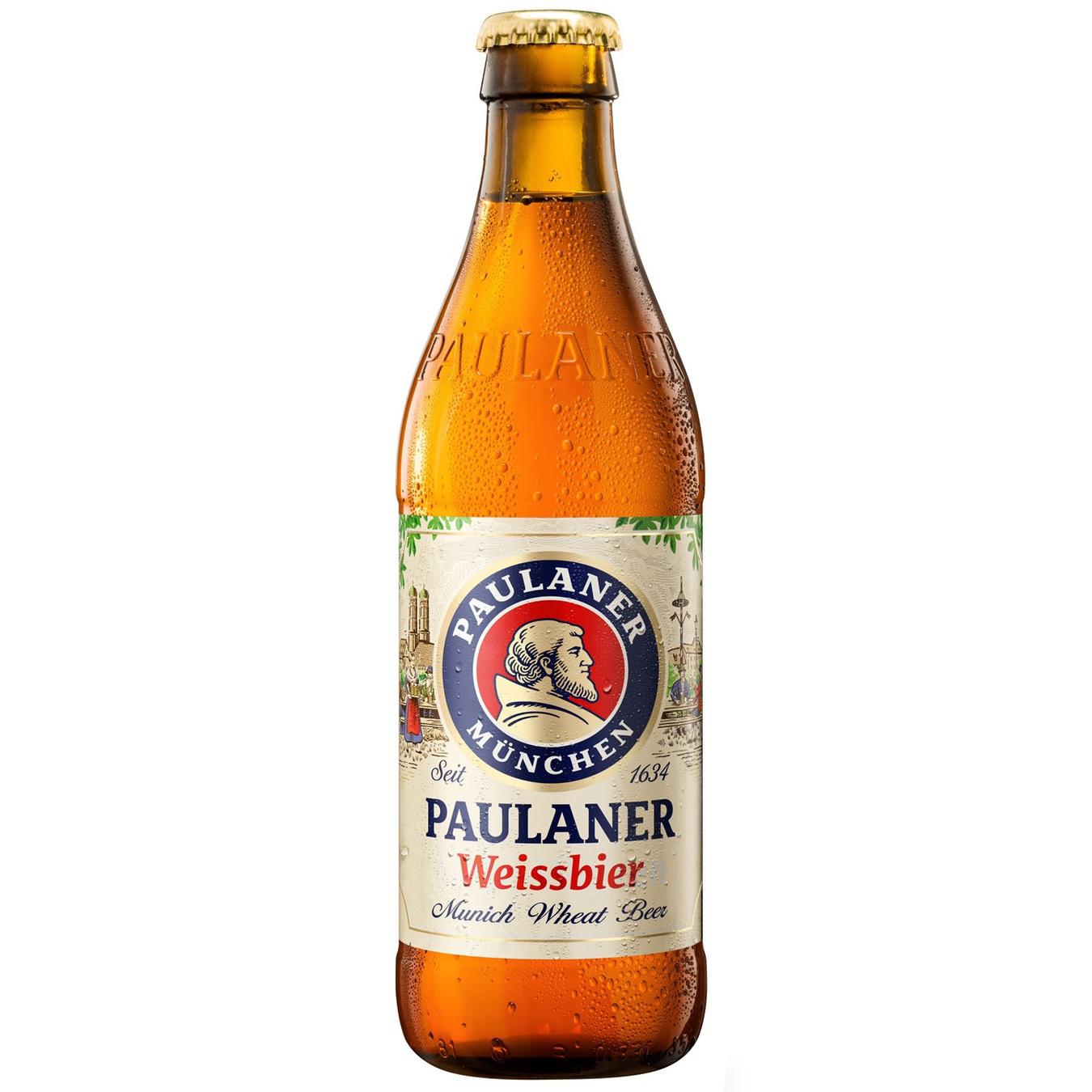 Пиво світле нефільтроване Paulaner Weissbier 5,5% 0,5л скляна пляшка