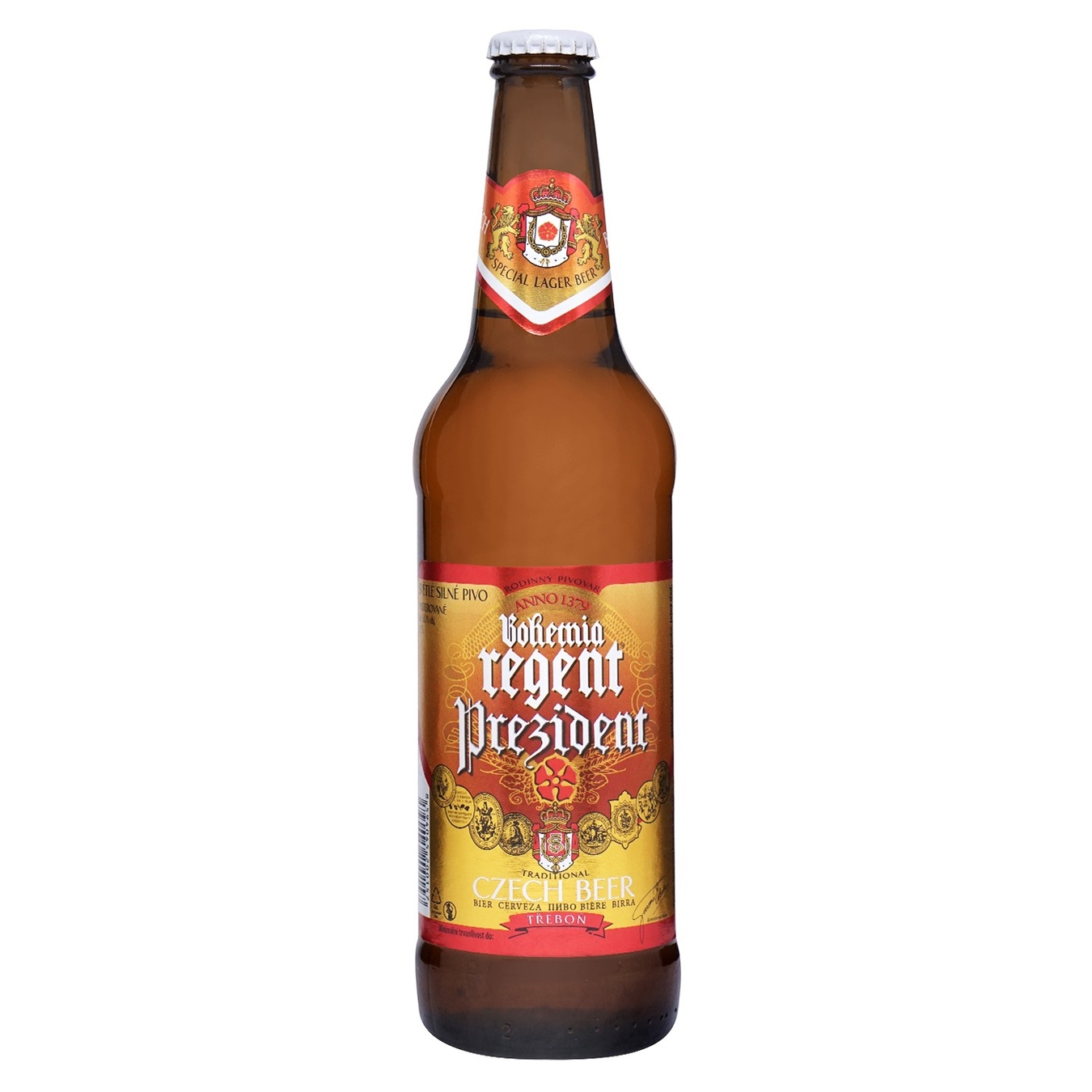 Пиво Bohemia Regent Prezident світле 6% 0,5л