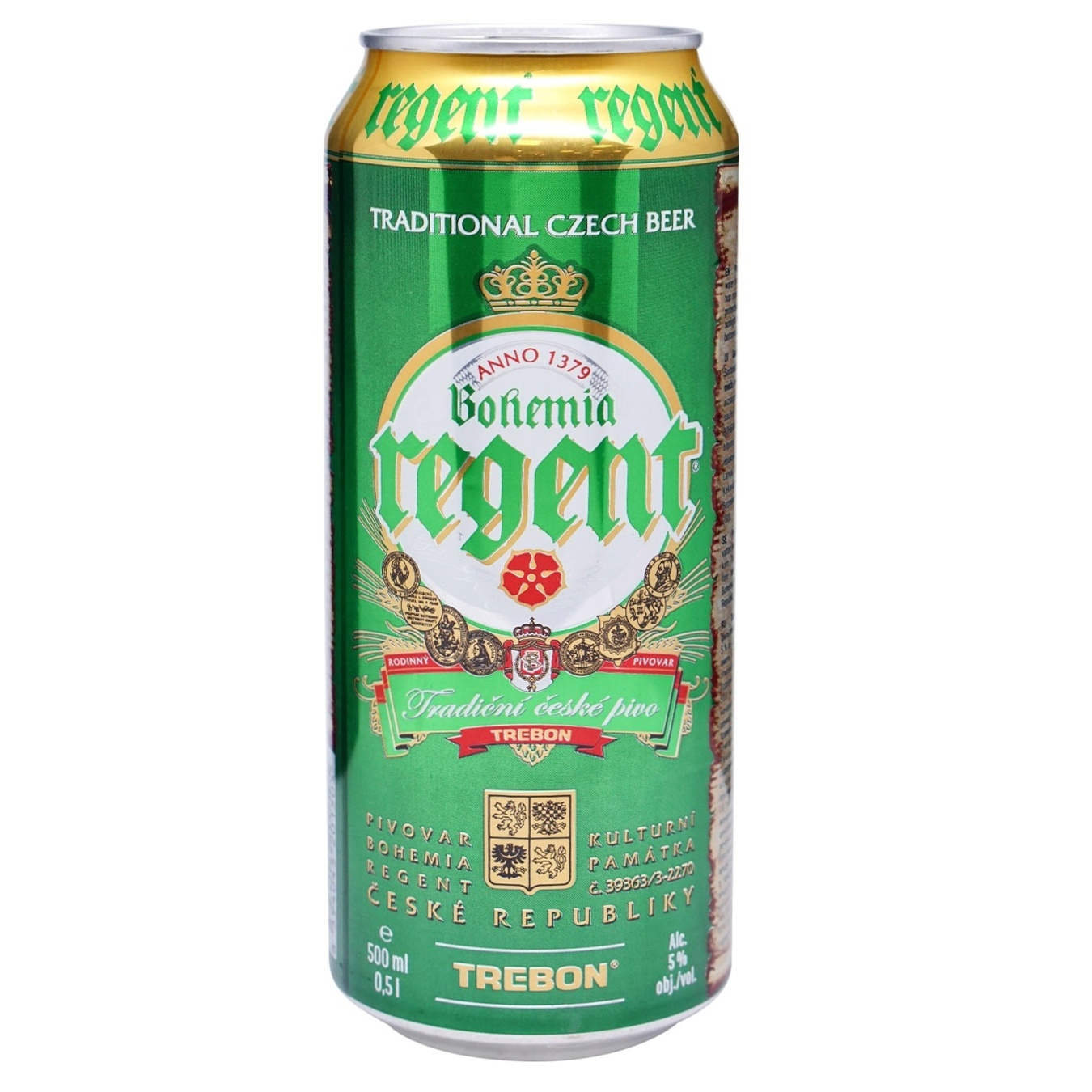 Beer Bohemia Regent Premium Lager light 5% 0,5l