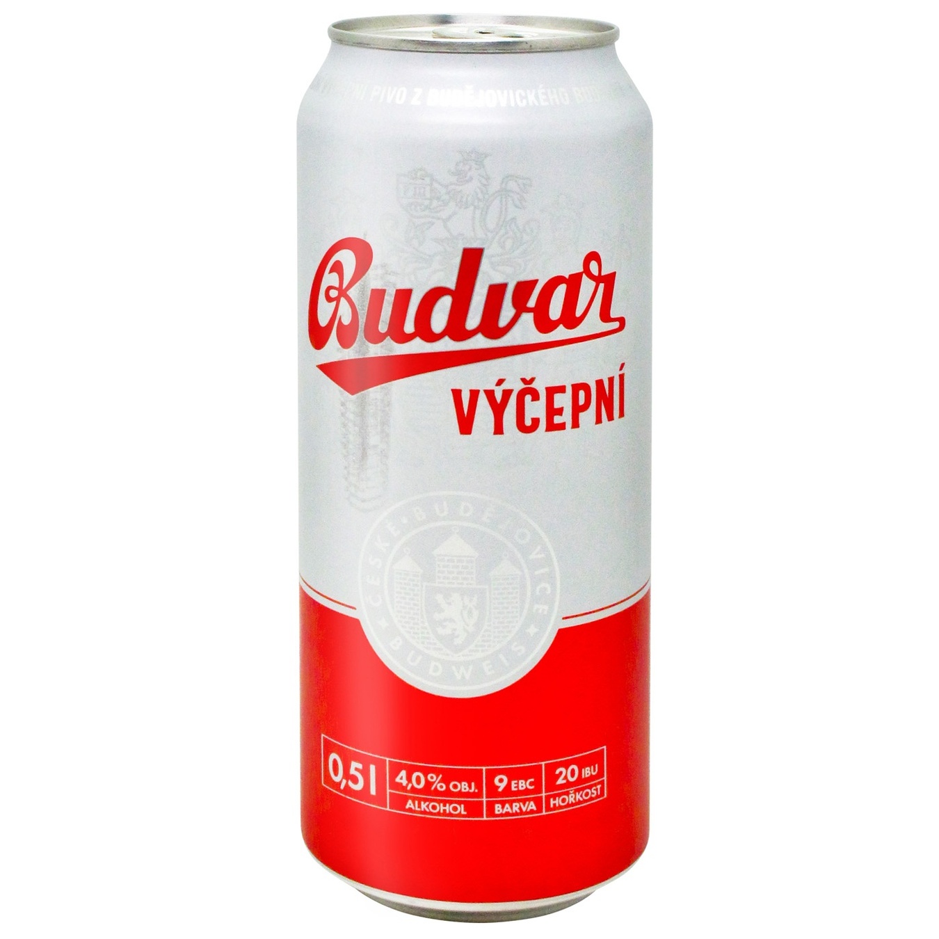 Budweiser Vycepni light Beer 4% 0.5 l