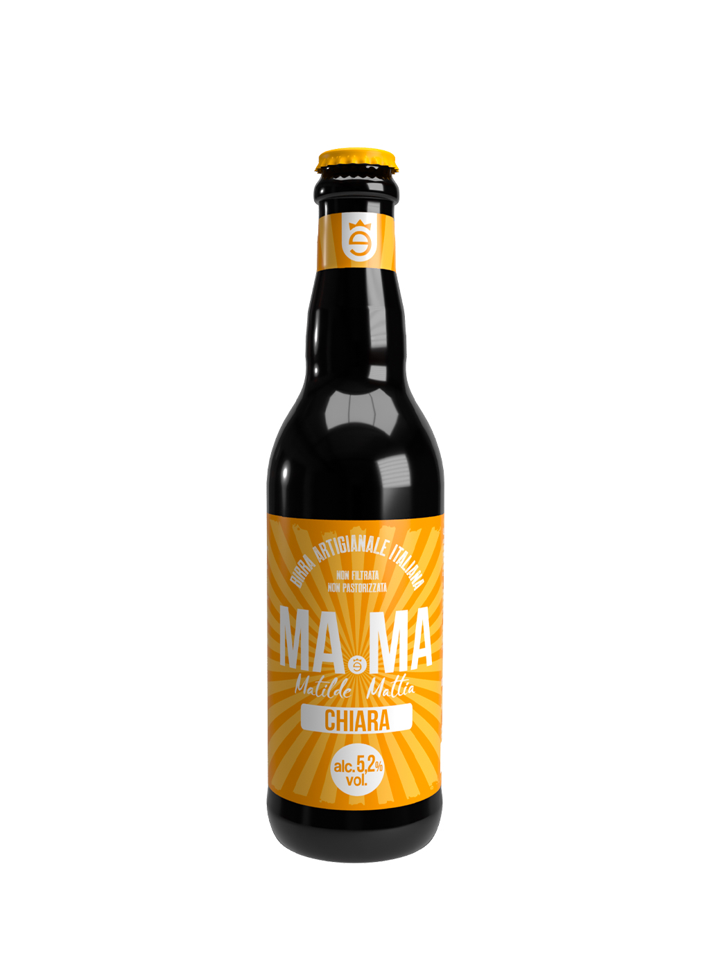 Beer MaMa Chiara light unfiltered 5.2% 0.33l glass