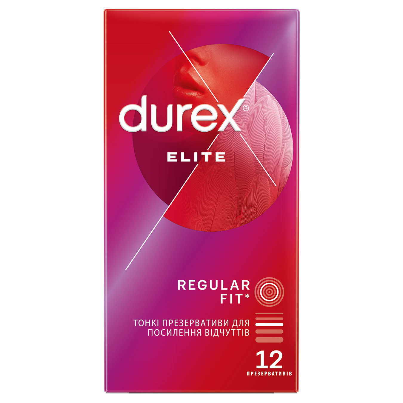 Презервативи Durex Elite латексні із силіконовою змазкою 12шт