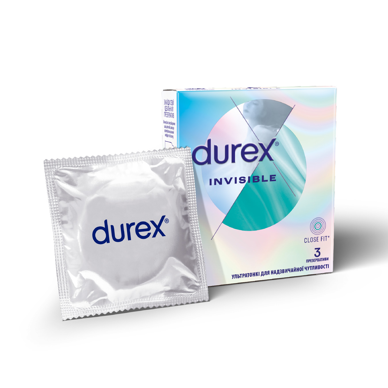 Презервативи Durex Invisible ультратонкі 3шт