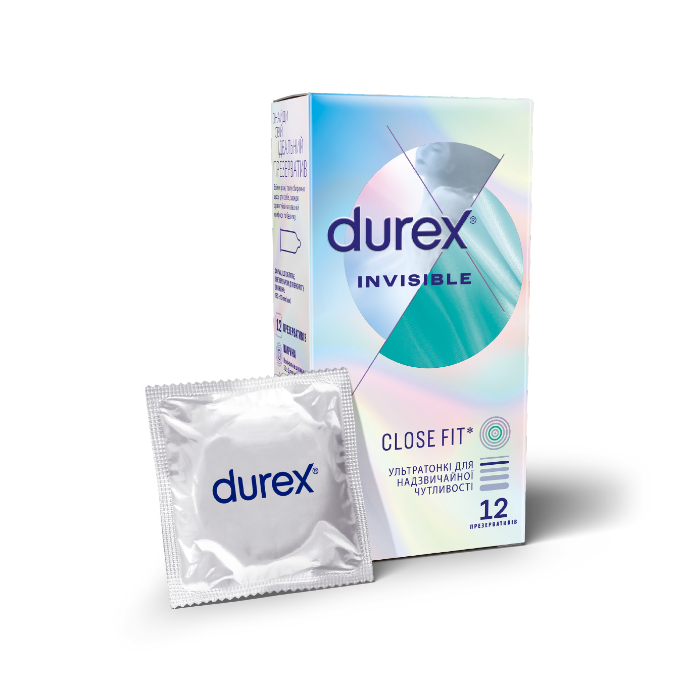 Презервативи Durex Invisible ультратонкі 12шт