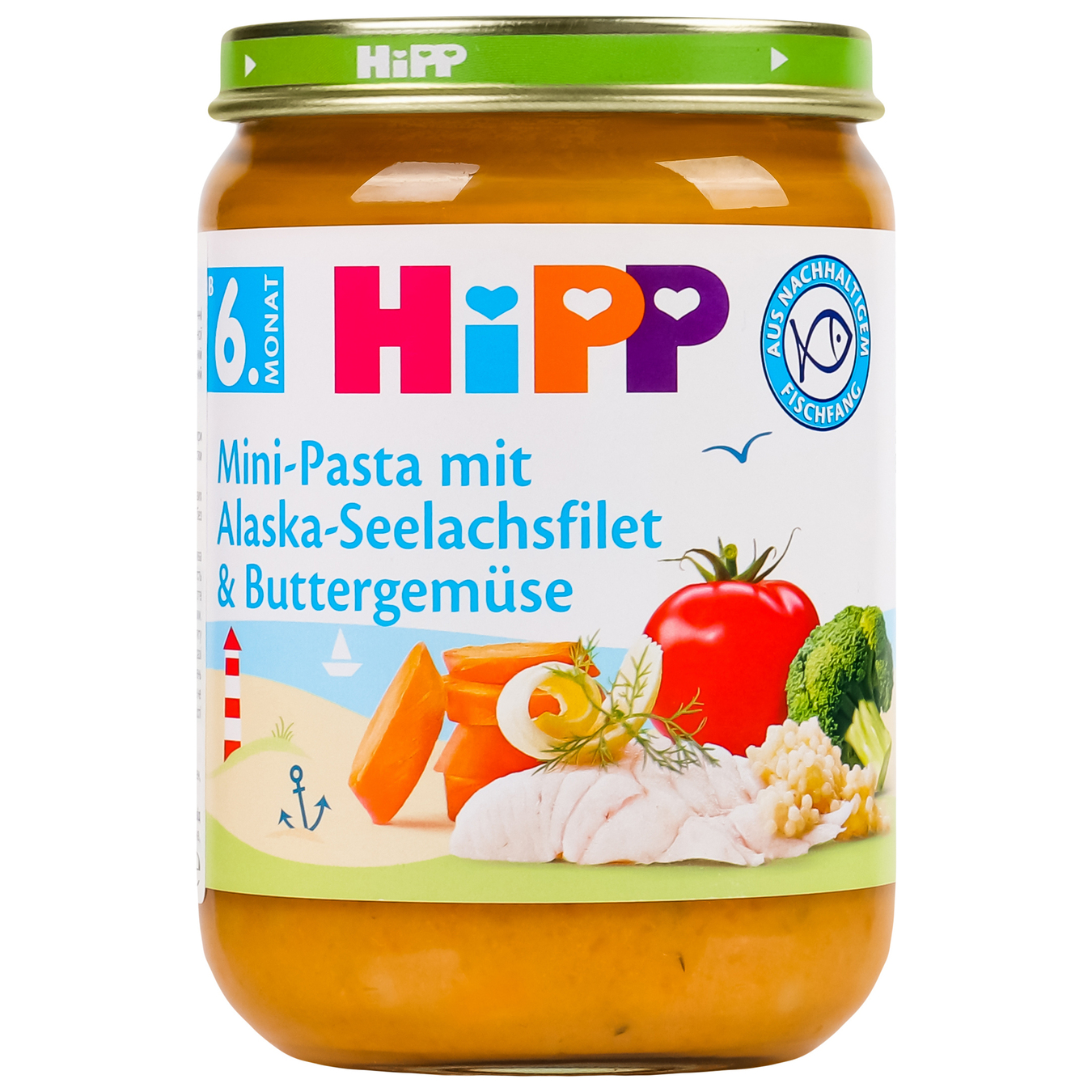 Puree HiPP Vegetables with sea fish from 6 months 190g