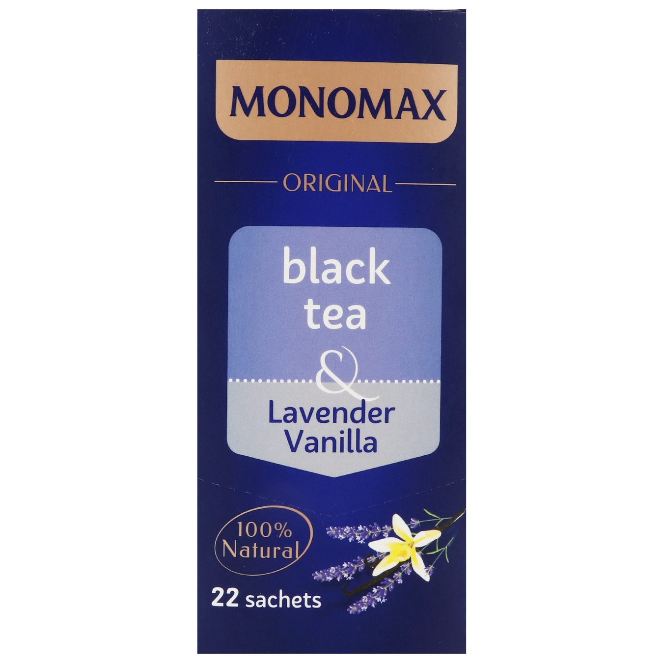 Black tea Monomakh Lavender and vanilla packaged in an envelope 22*2g 4
