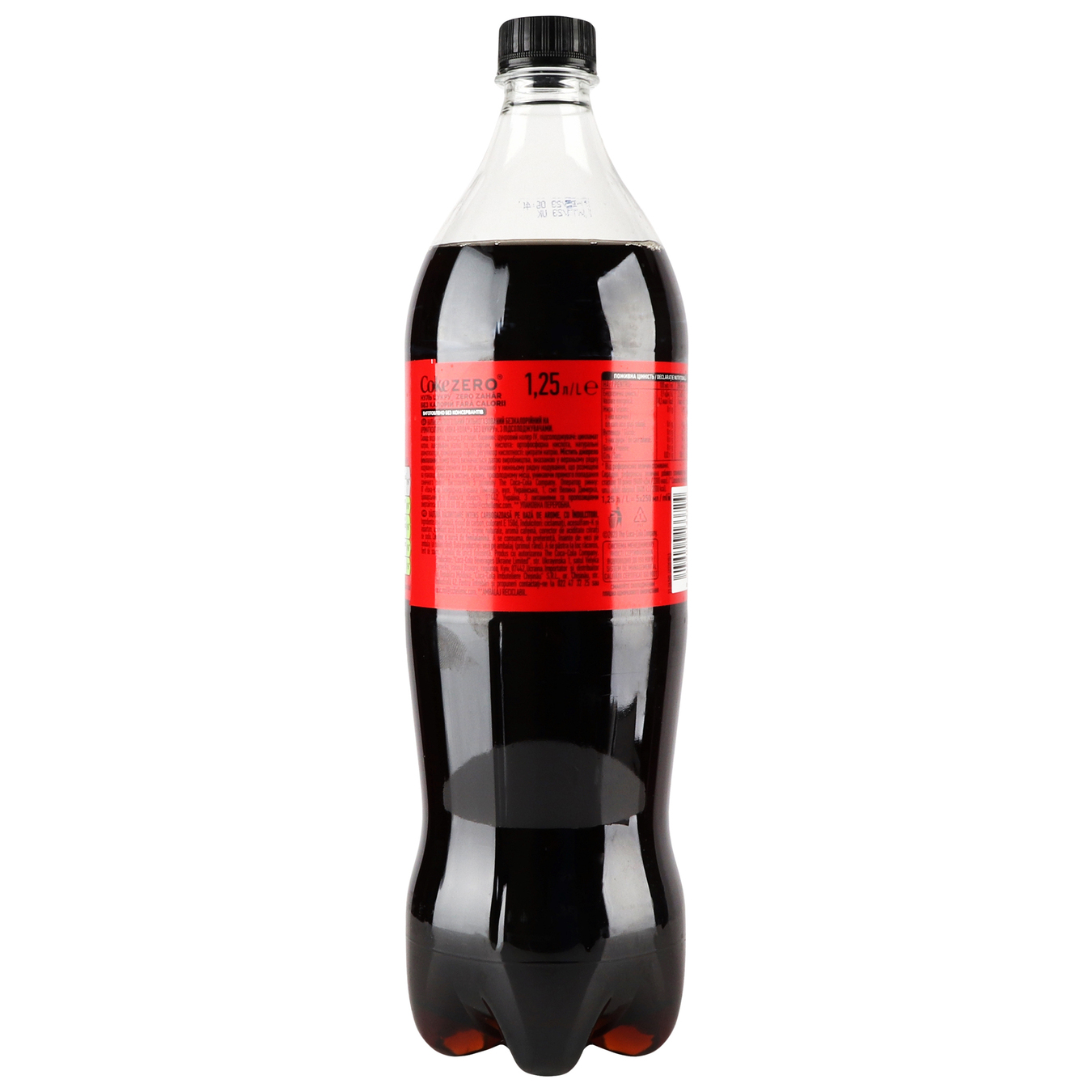 Напій сильногазований Coca-Cola ZERO SUGAR 1,25л 2