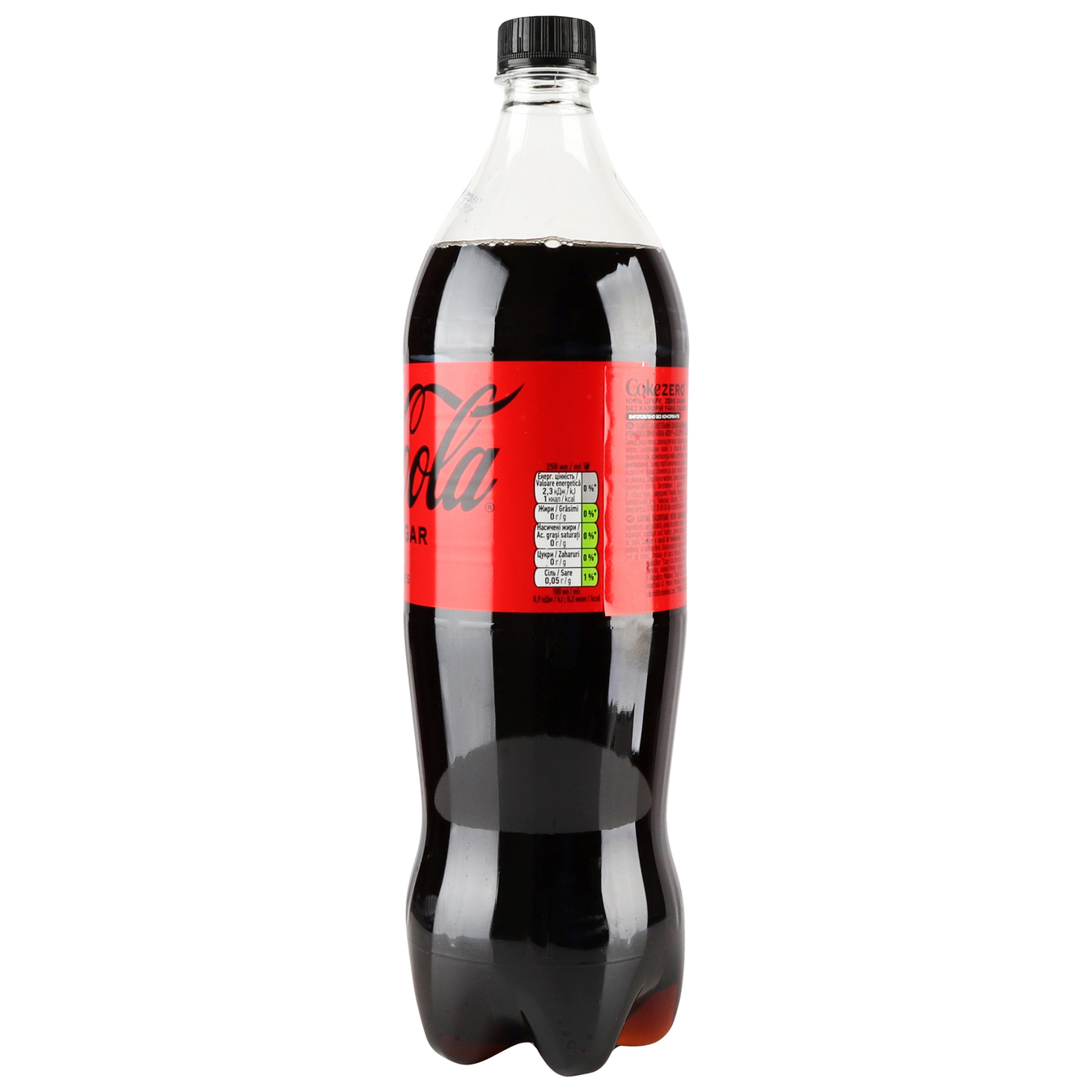 Напій сильногазований Coca-Cola ZERO SUGAR 1,25л 4