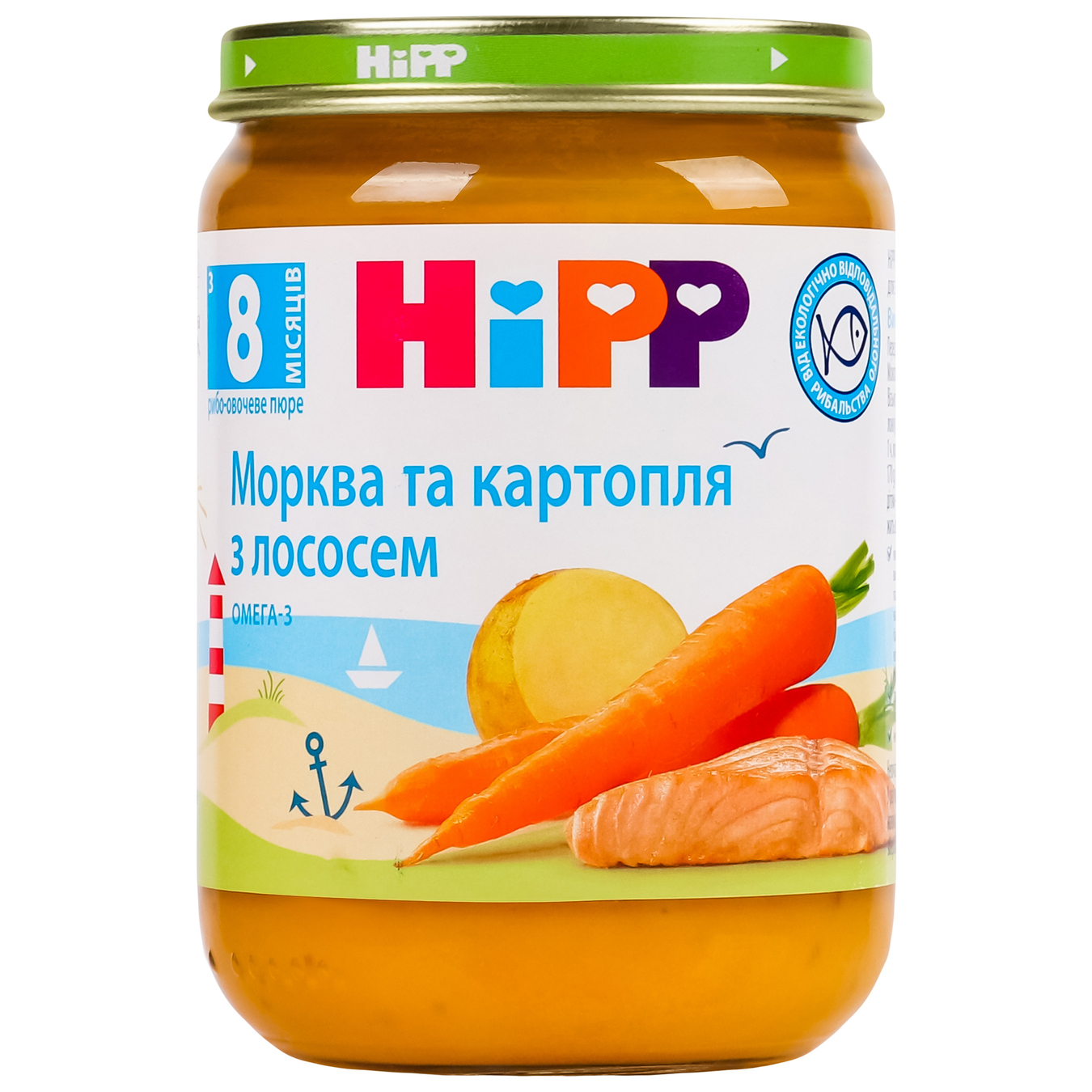 HiРР Carrot With Potatoes And Salmon Puree 190g