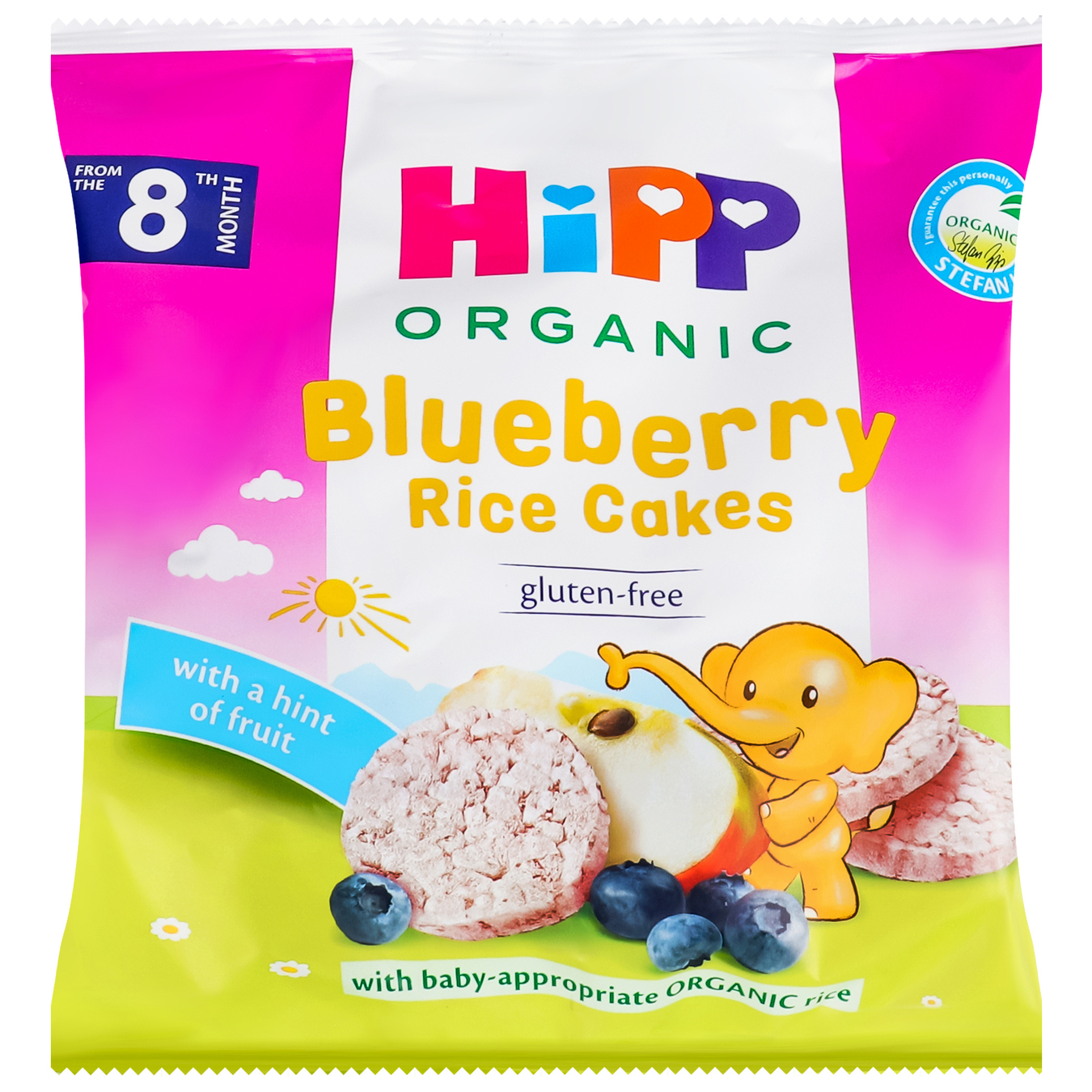 HiPP Organic Rice Breads with Blueberries and Apples 30g