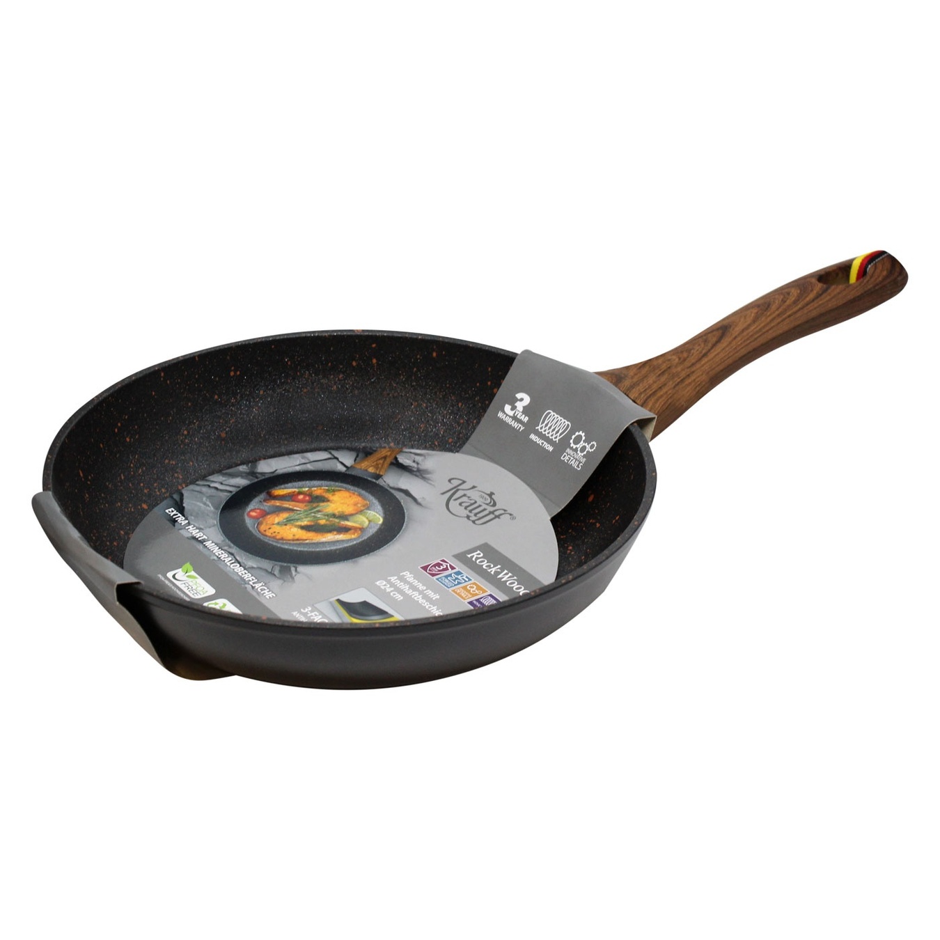 Krauff Megastone aluminum frying pan with non-stick relief coating 24 cm