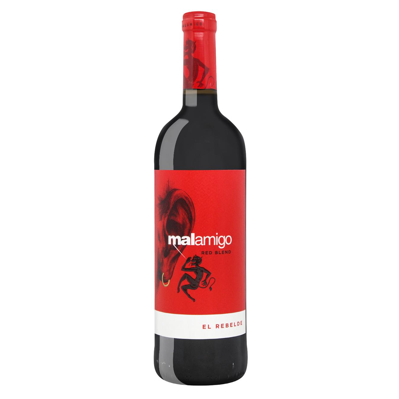 Вино Malamigo El Rebelde красное полусухое 14% 0,75л