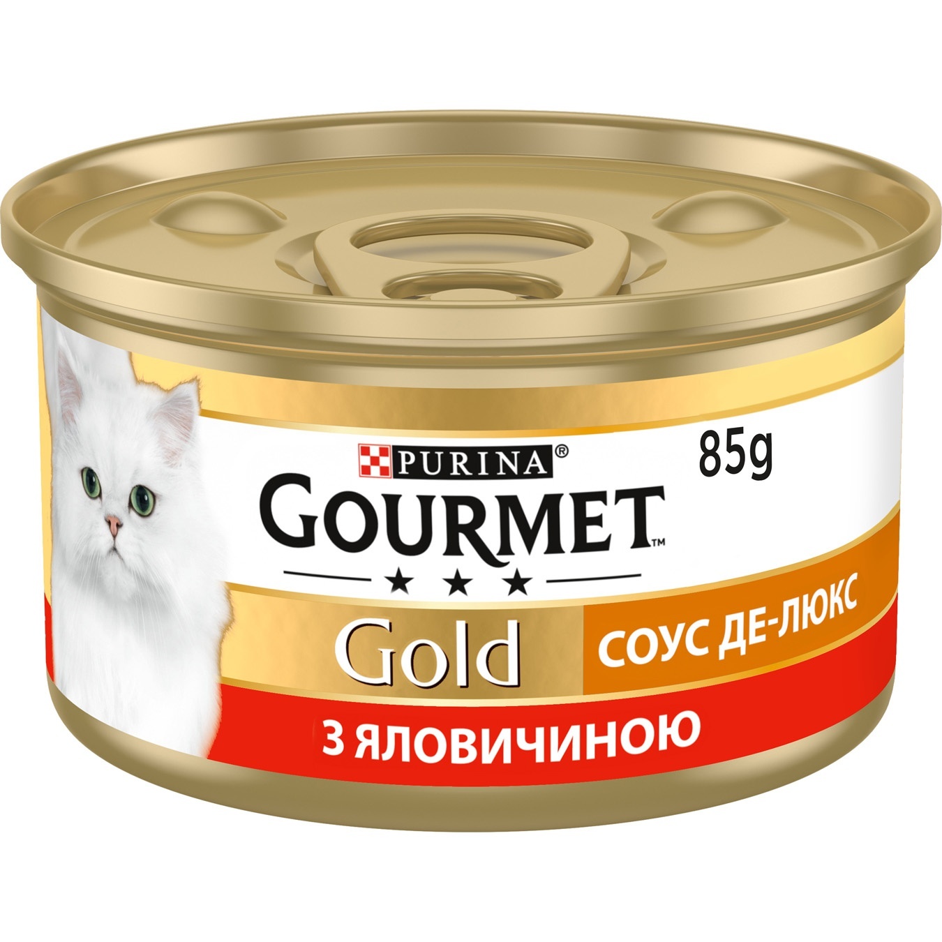 Корм Purina Gourmet Gold Соус Де-люкс з яловичиною для дорослих котів 85г