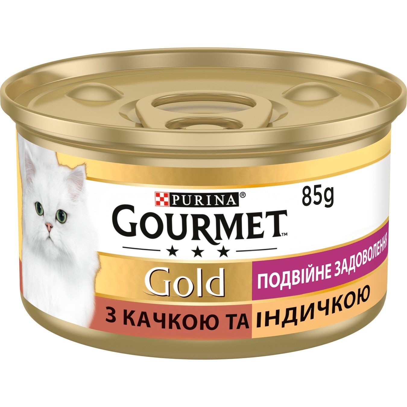 Корм Purina Gourmet Gold Duo з качкою та індичкою для дорослих котів 85г