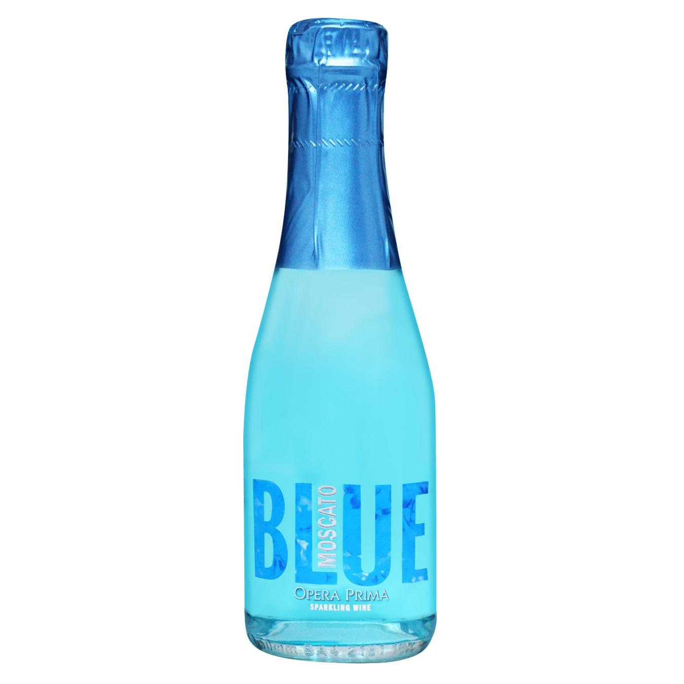 Винный напиток игристый Opera Charmat голубое сладкое 7% 0,187л