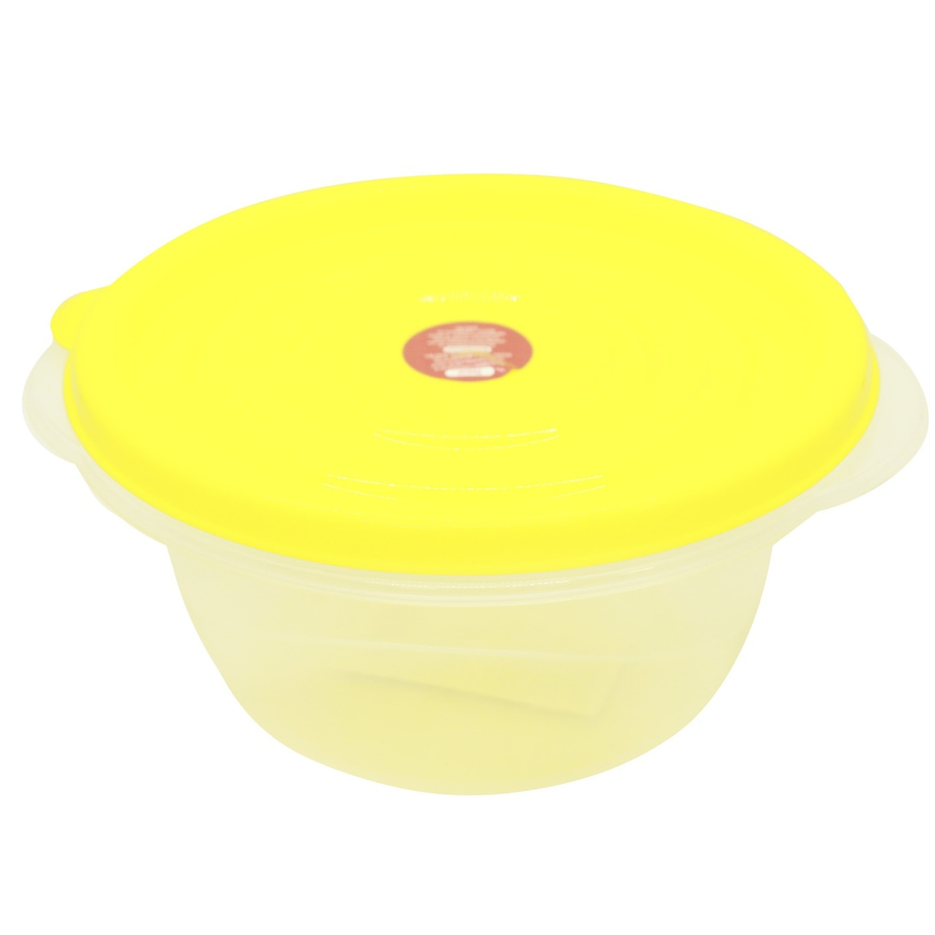 Контейнер Алеана для зберігання харчових продуктів Омега круглий прозорий/темно-жовтий 0,75л