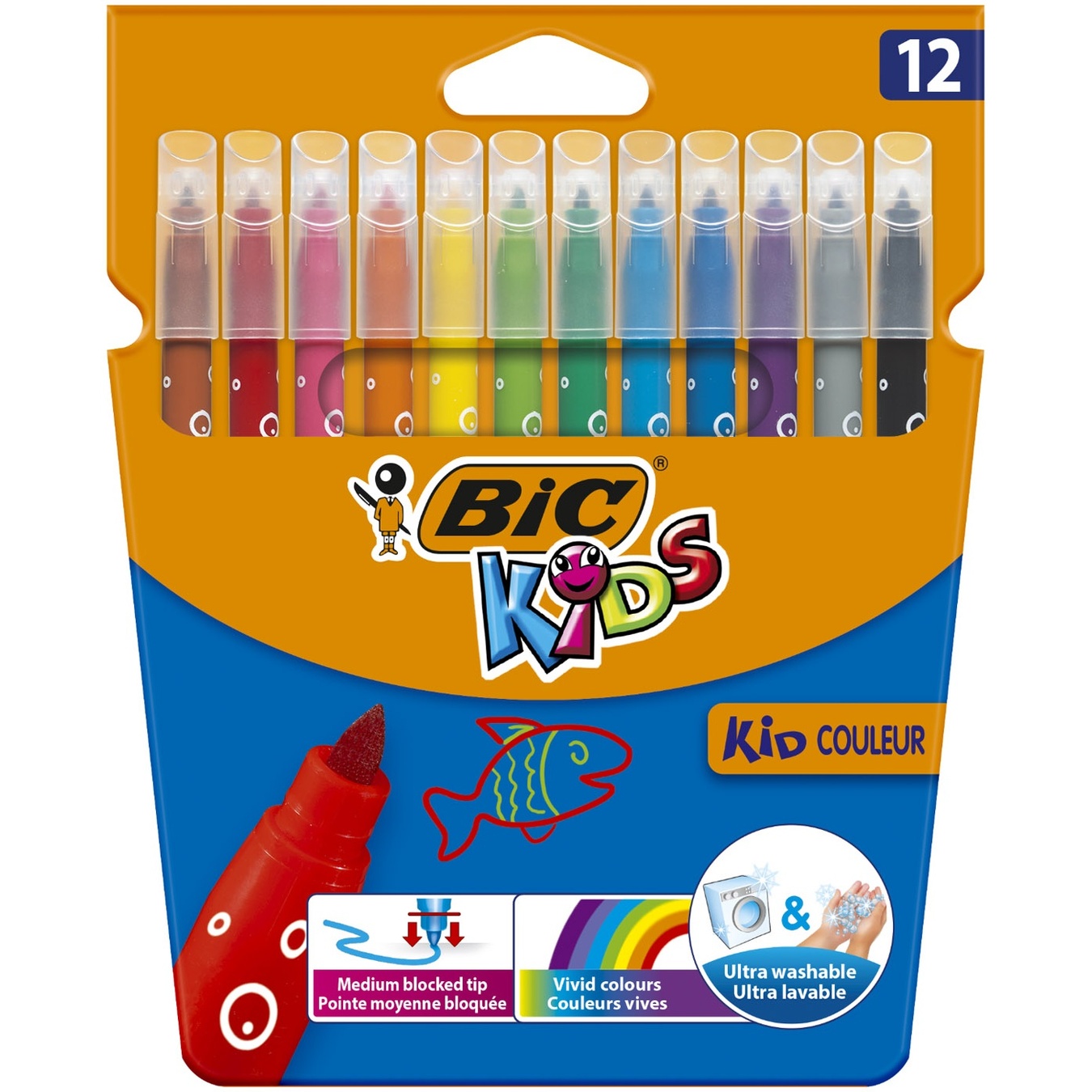 Markers BIC Kids Cooler 12 colors
