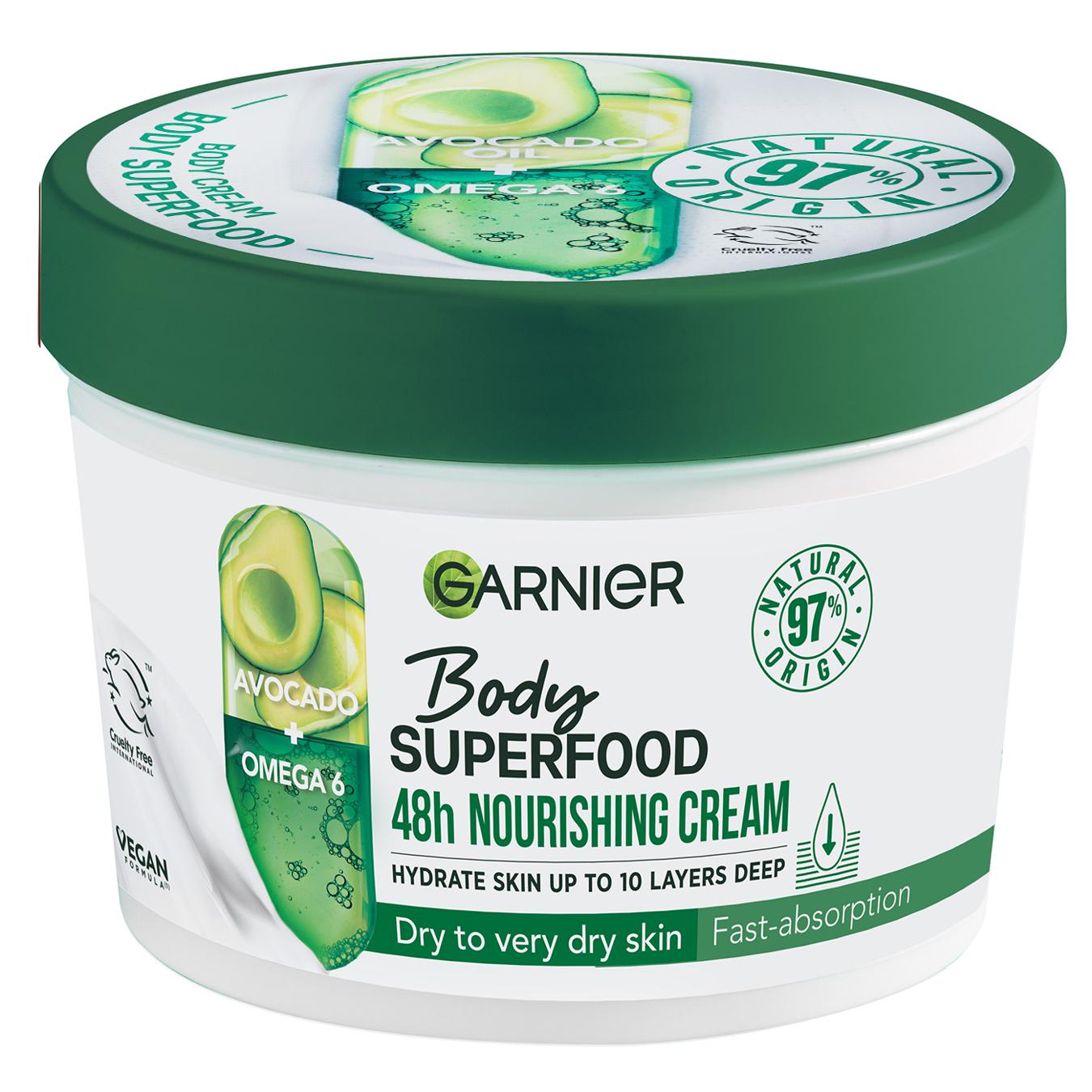 Garnier nourishing cream for dry and very dry skin of the body avocado body superfood 380 ml