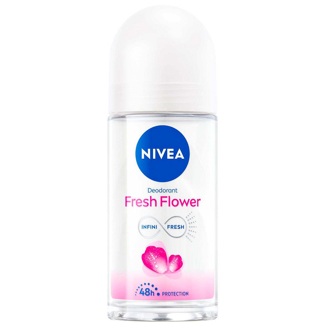 Дезодорант Nivea жіночий кульковий свіжість квітки 50мл
