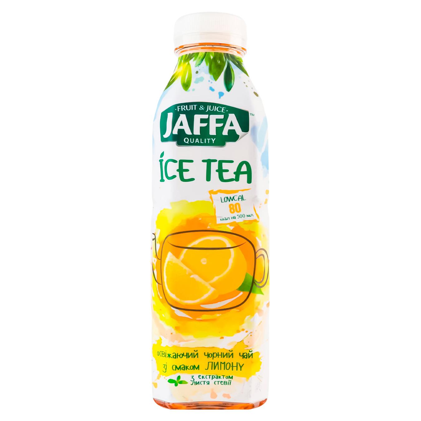 Чай холодний чорний Jaffa лимон з екстрактом листя стевії 0,5л