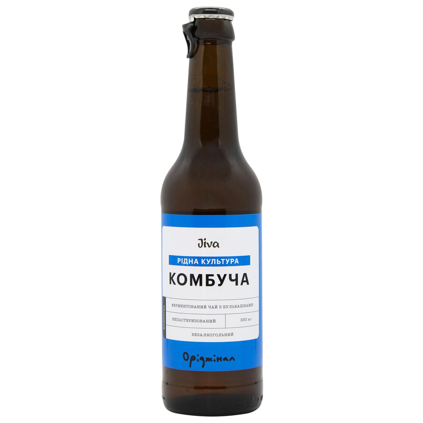 Non-carbonated drink Jiva Kombucha original 0.33 glass