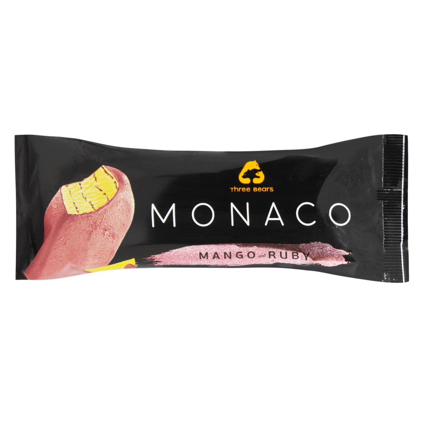 Морозиво Манго-суниця-рубі Monaco глазуроване паличка 75г
