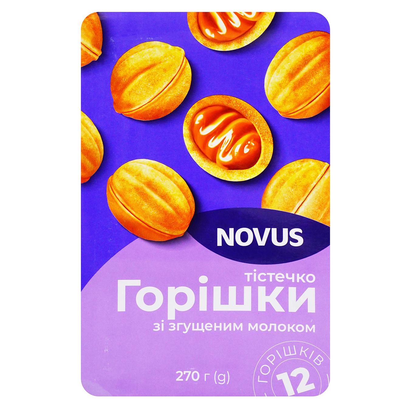 Пирожное NOVUS Орешки со сгущенкой 270г