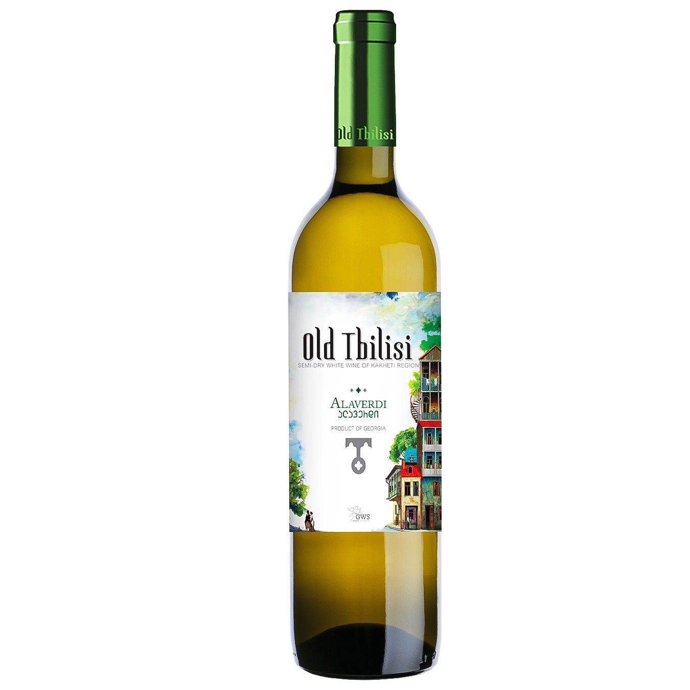 Wine GWS Old Tbilisi Alaverdy white semi-sweet 12% 0.75 l