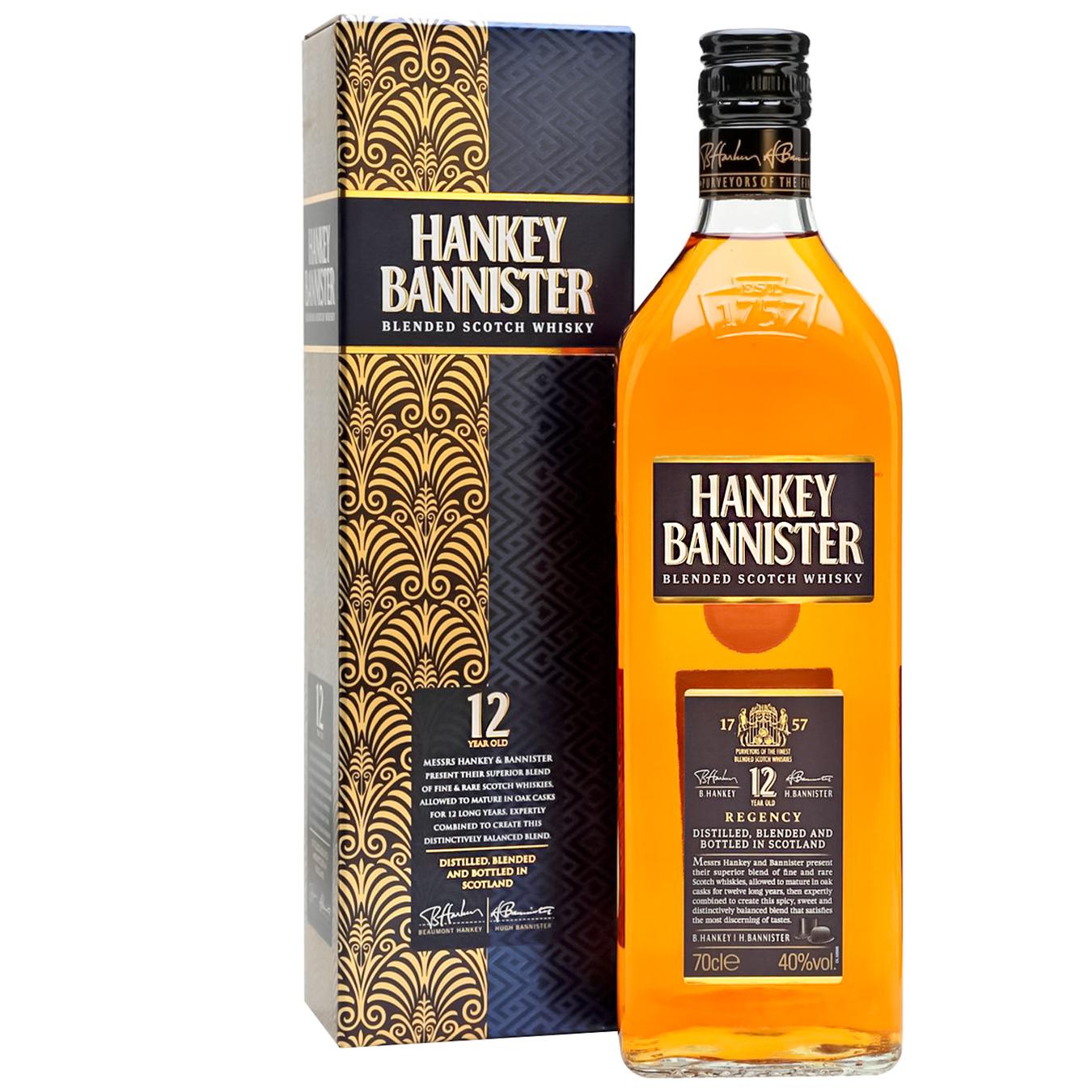 Виски Hankey Bannister 12 лет в коробке 40% 0,7л