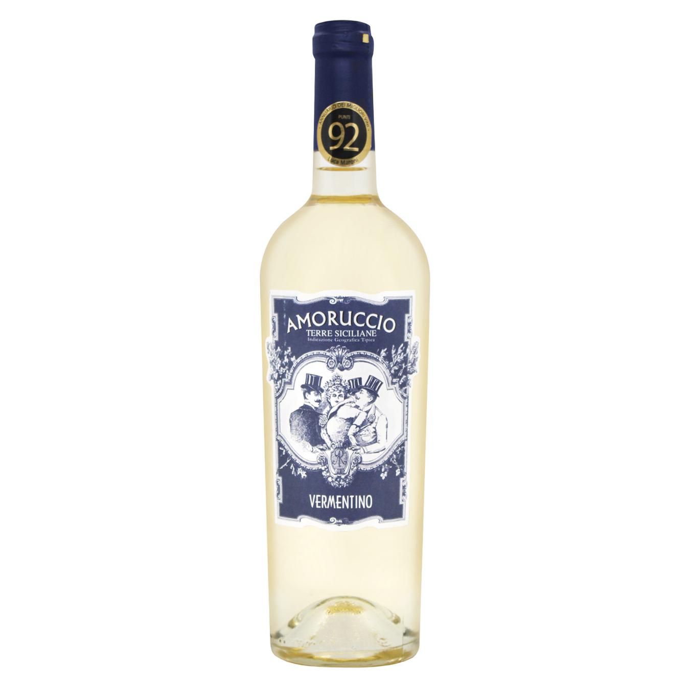 Вино Amoruccio Vermentino Terre Siciliane Igt белое сухое 12,5% 0,75л