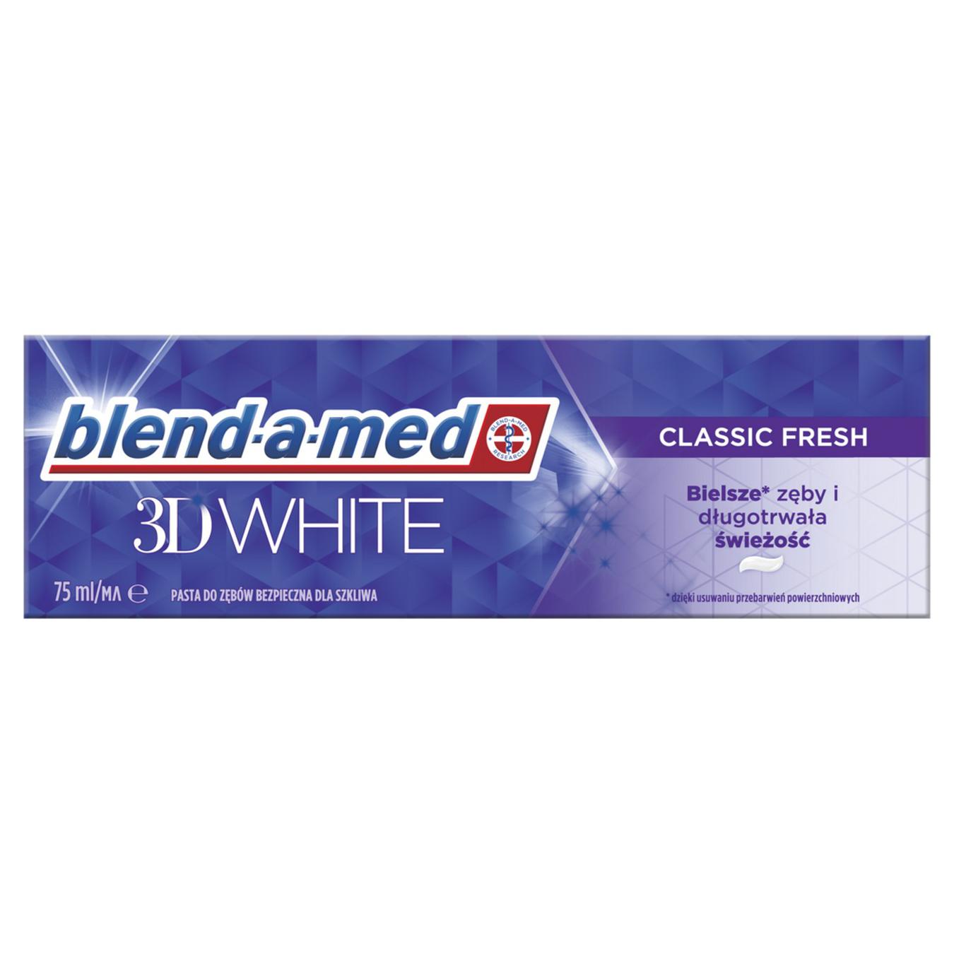 Зубная паста Blend-a-Med классическая свежесть 3D White 75мл