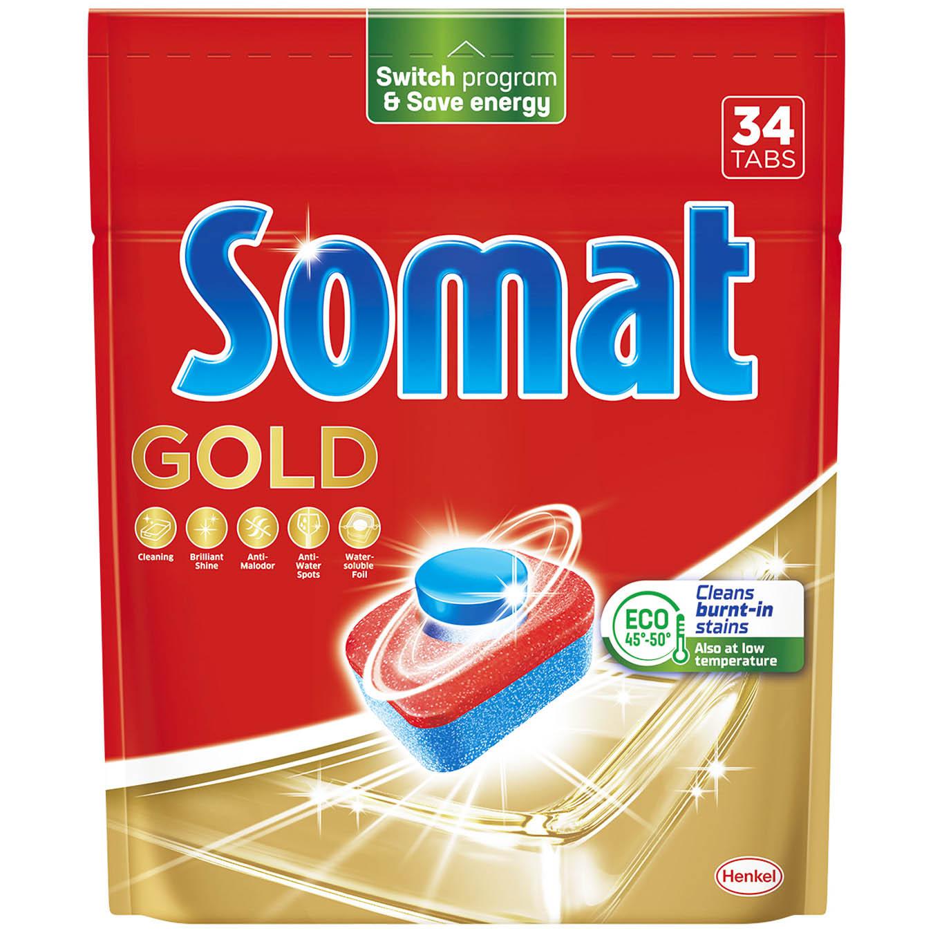 Таблетки для ПММ Somat Голд 34шт