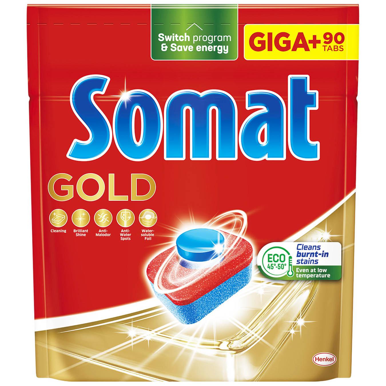 Таблетки для ГСМ Somat Голд 90шт