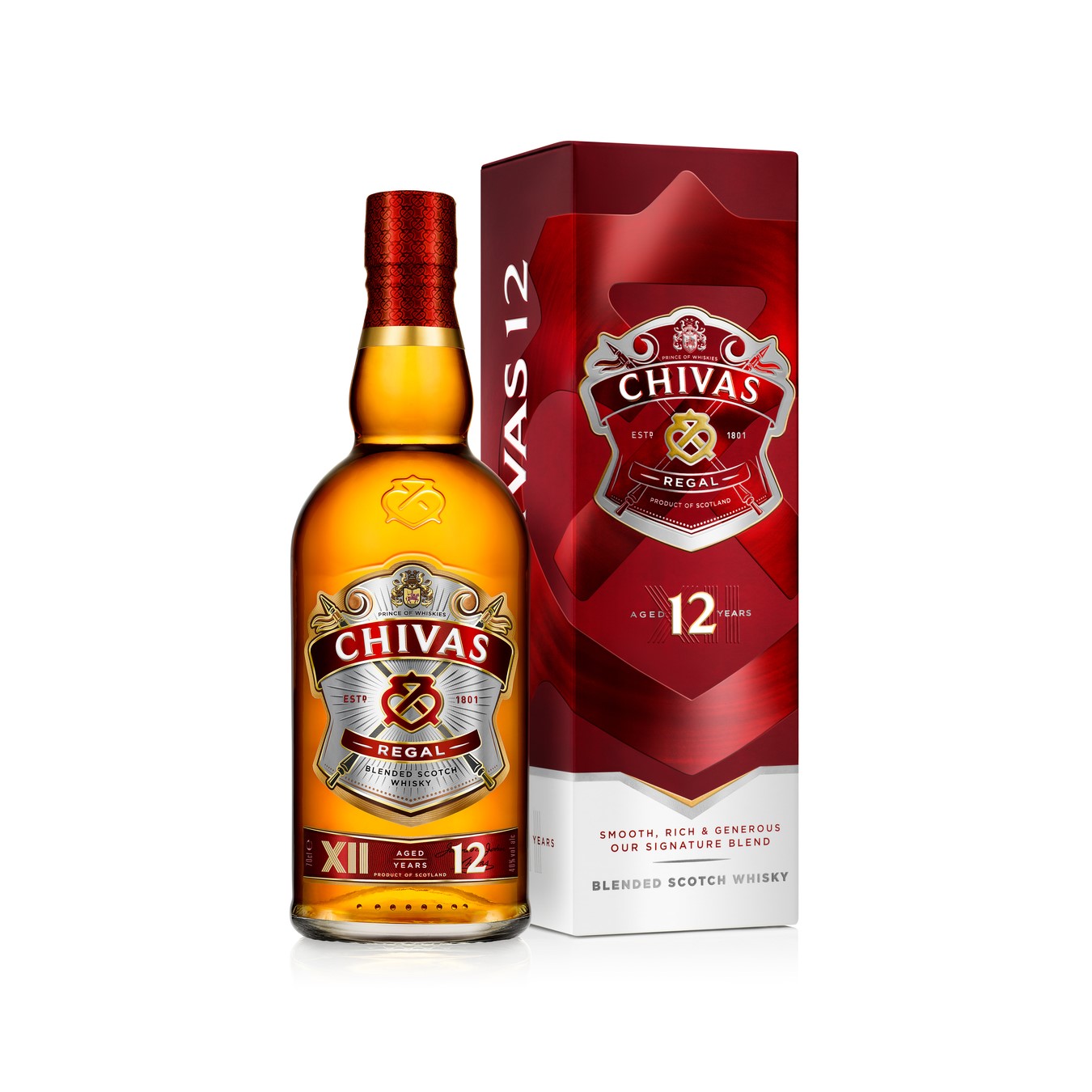 Виски Chivas Regal 12 лет 40% 0,7л