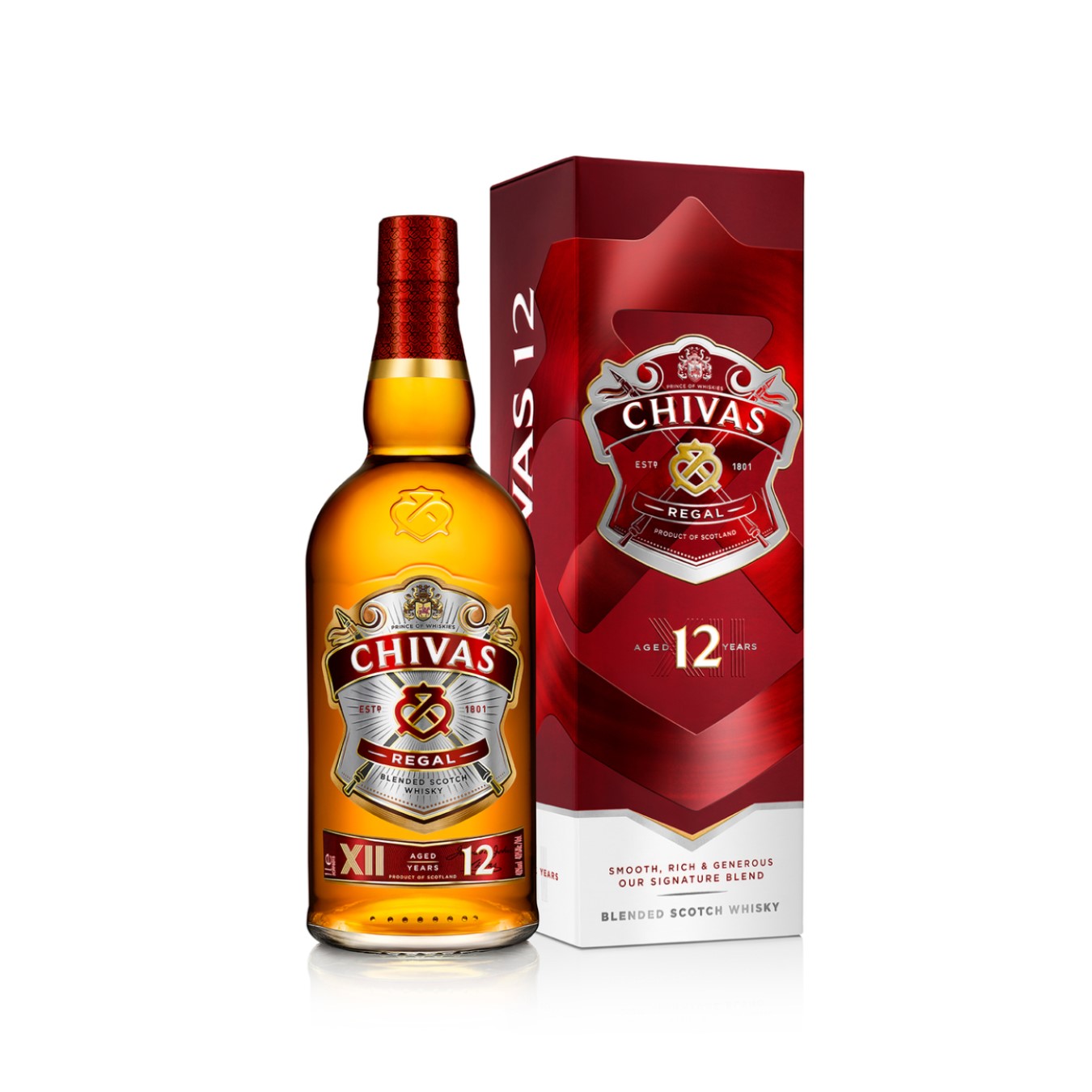 Виски Chivas Regal 12 лет шотландское купажированное 1л