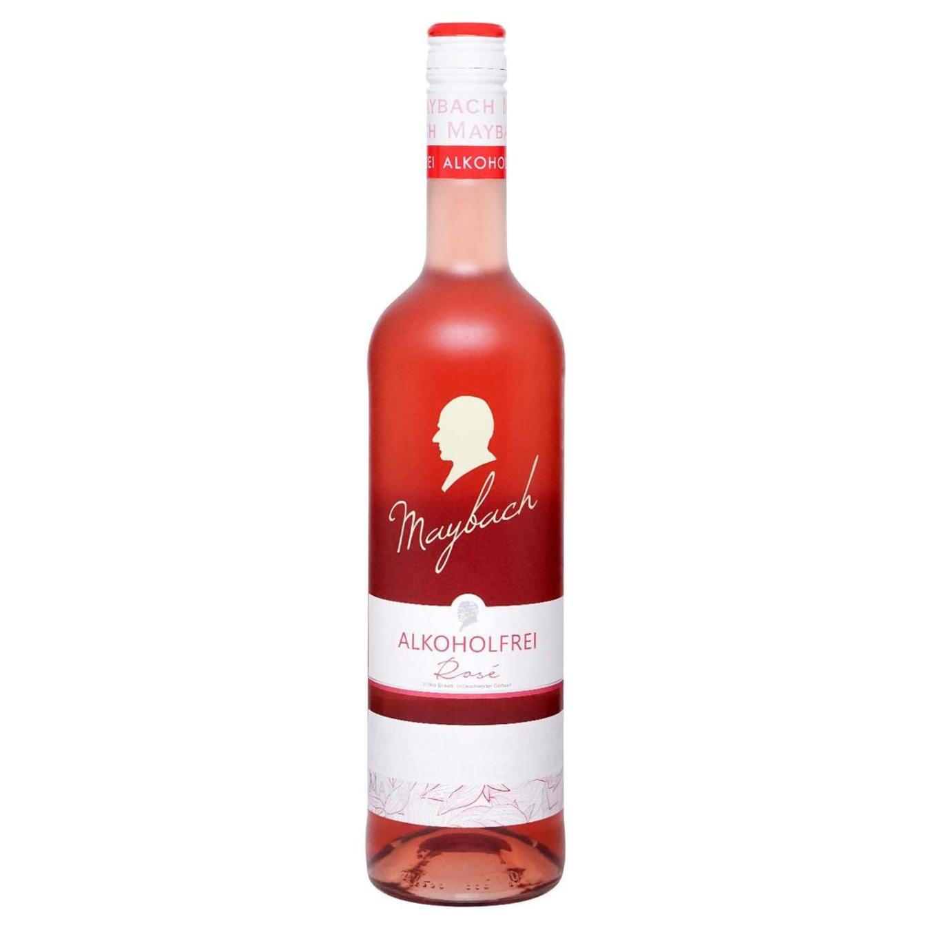 Напиток винный безалкогольный Maybach Alkoholfrei Rose розовый сухой 0,5% 0,75л