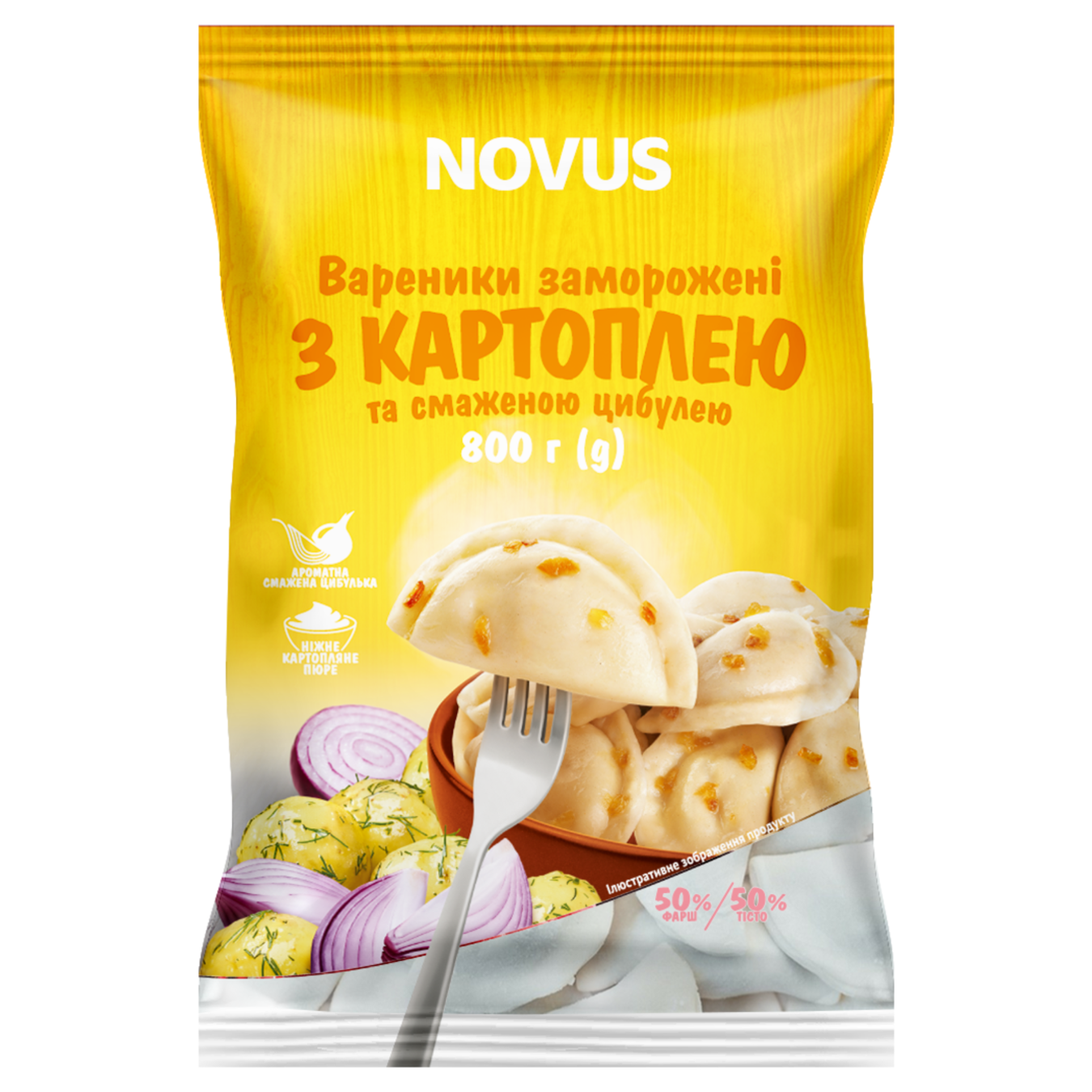 NOVUS dumplings with potatoes and fried onions 800g